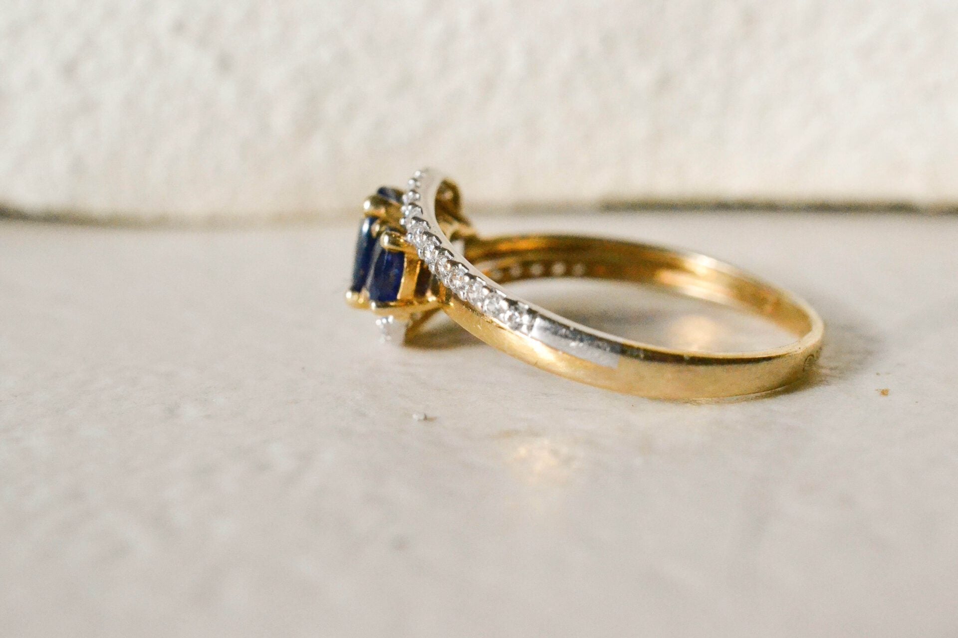 Bague trio de Pierre Saphir