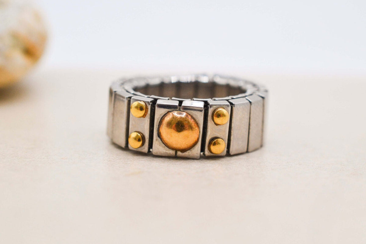Bague élastique Acier et Or