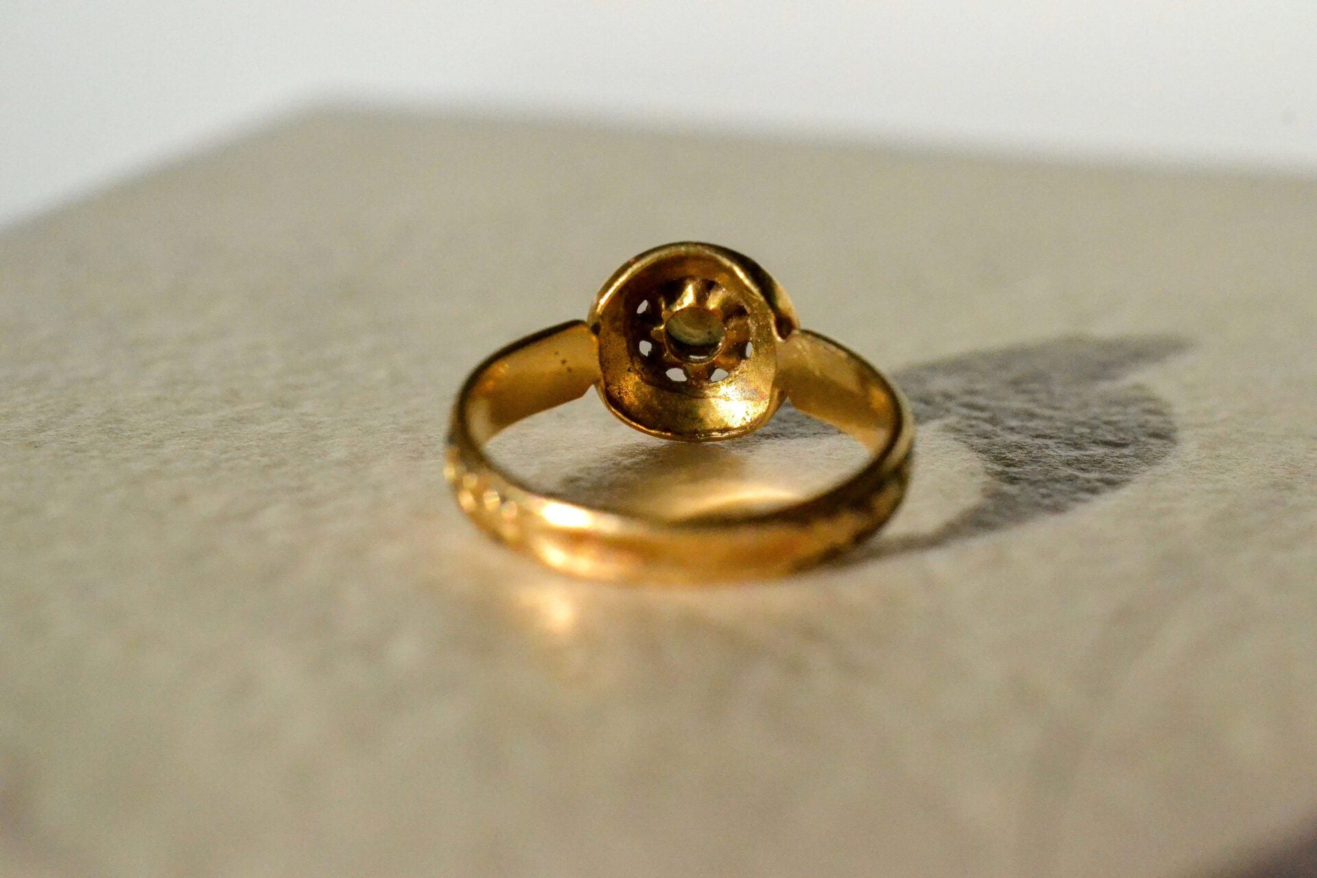 Bague émail étoilé et Perle