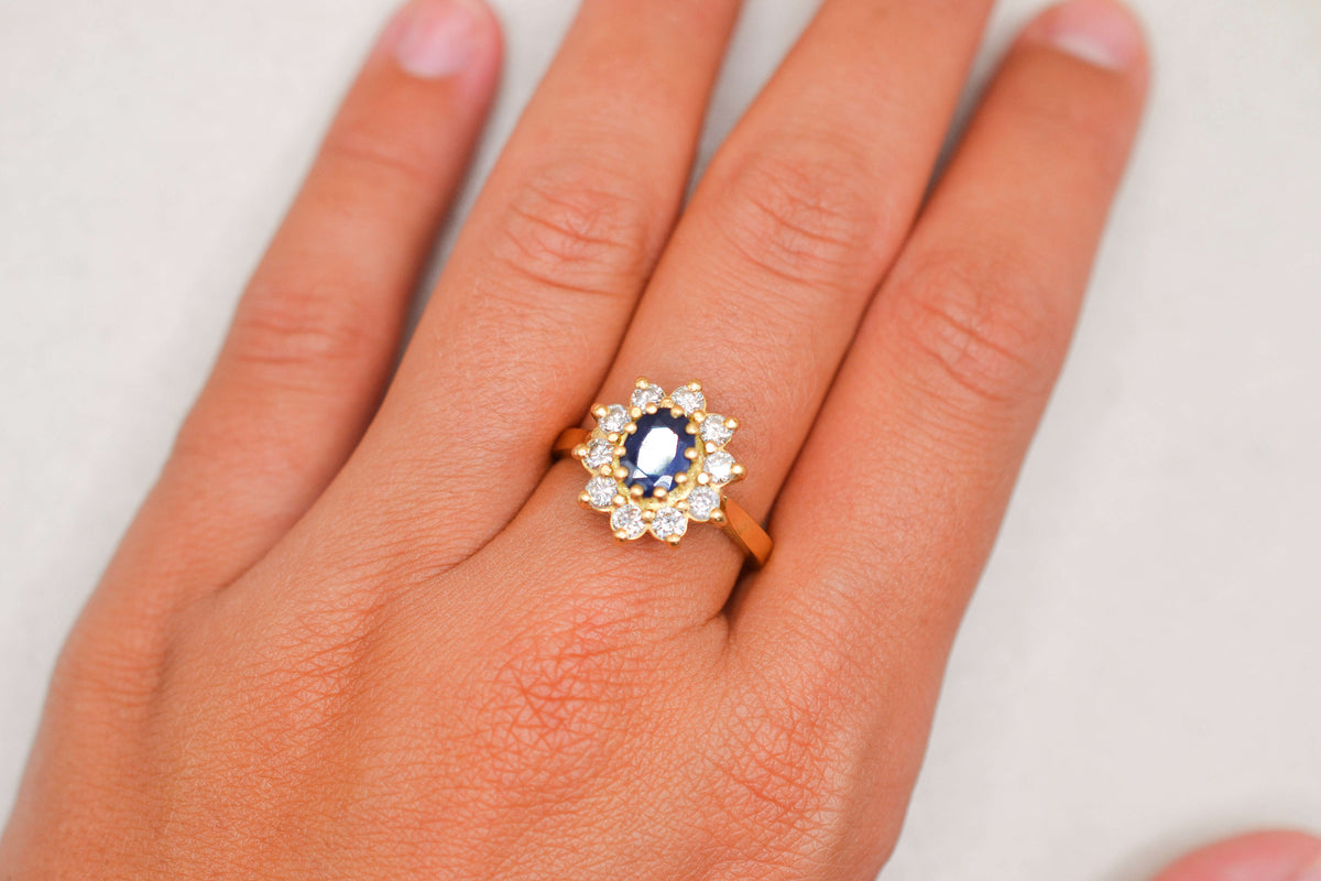 Pompadour Vintage Saphir & Diamants