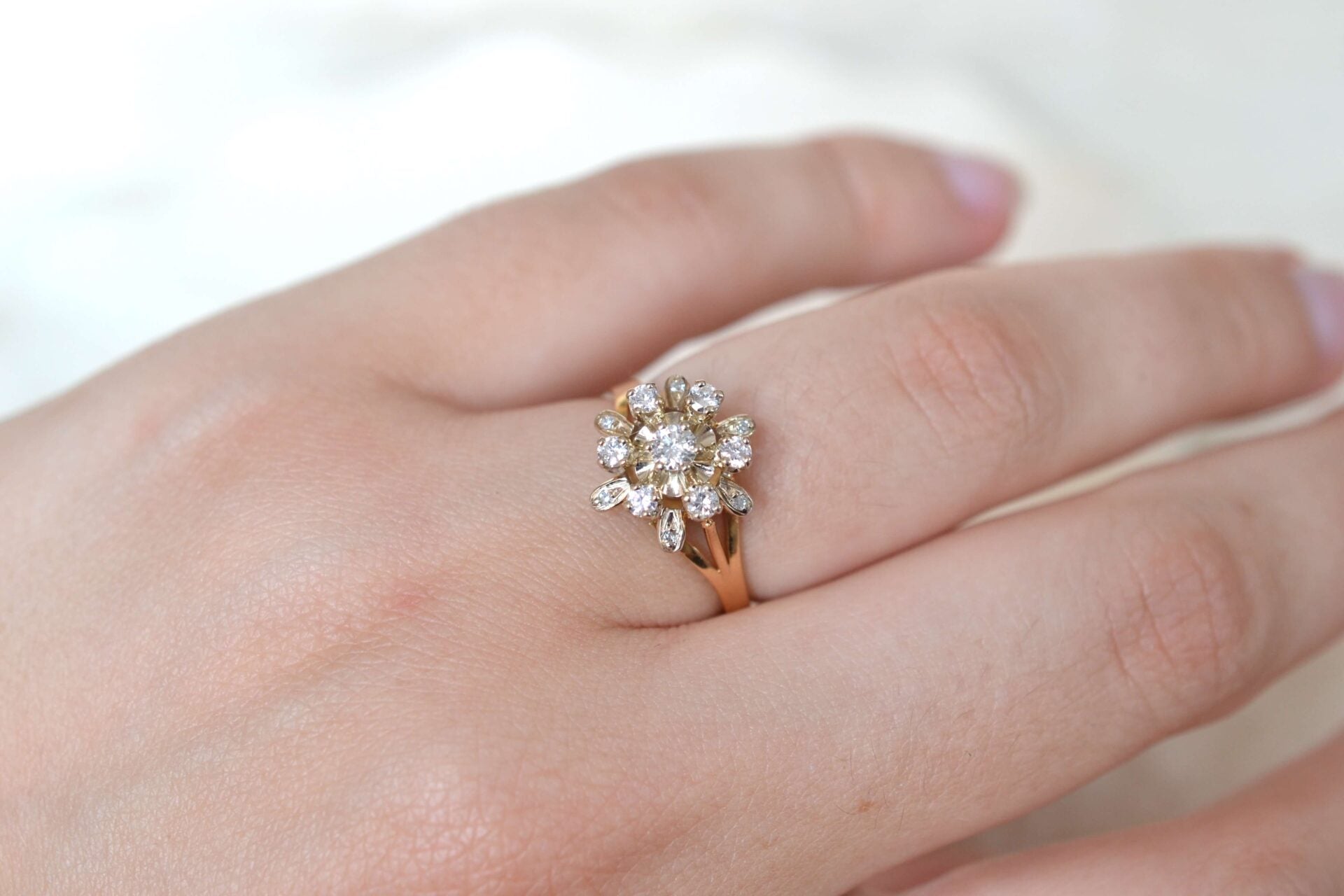 Marguerite flocon Diamants