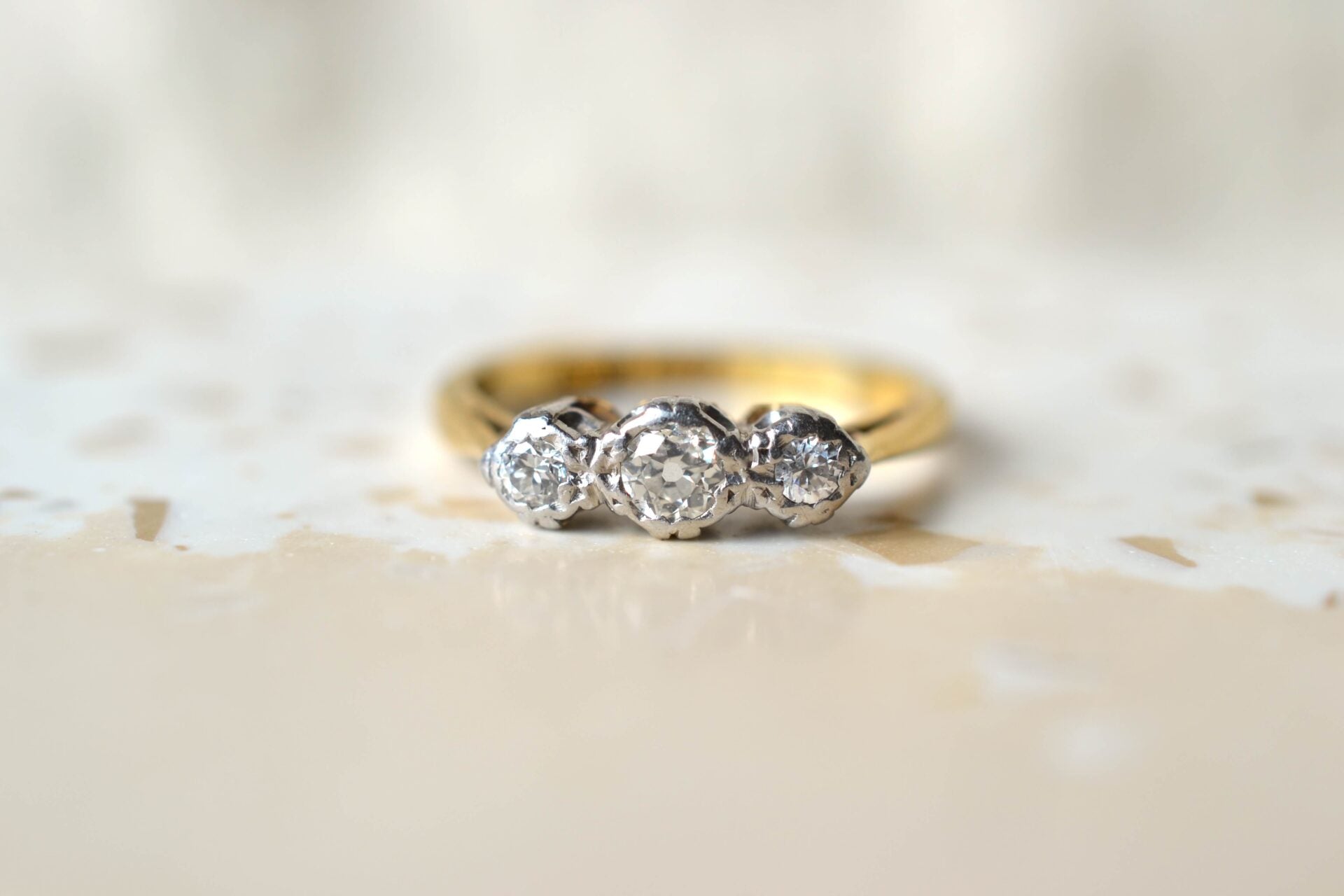 Jarretière Diamants Or jaune et Platine