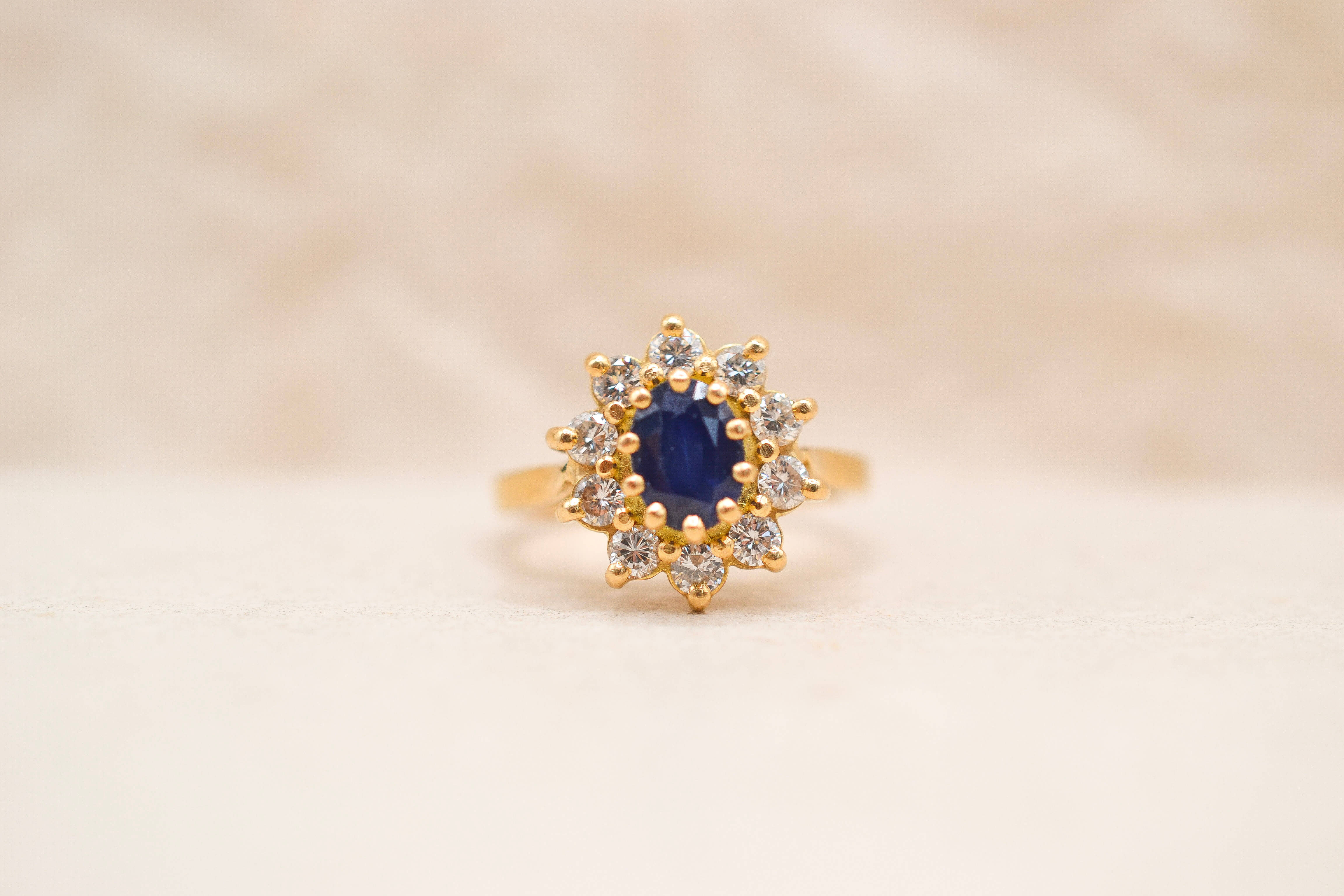 Pompadour Vintage Saphir & Diamants