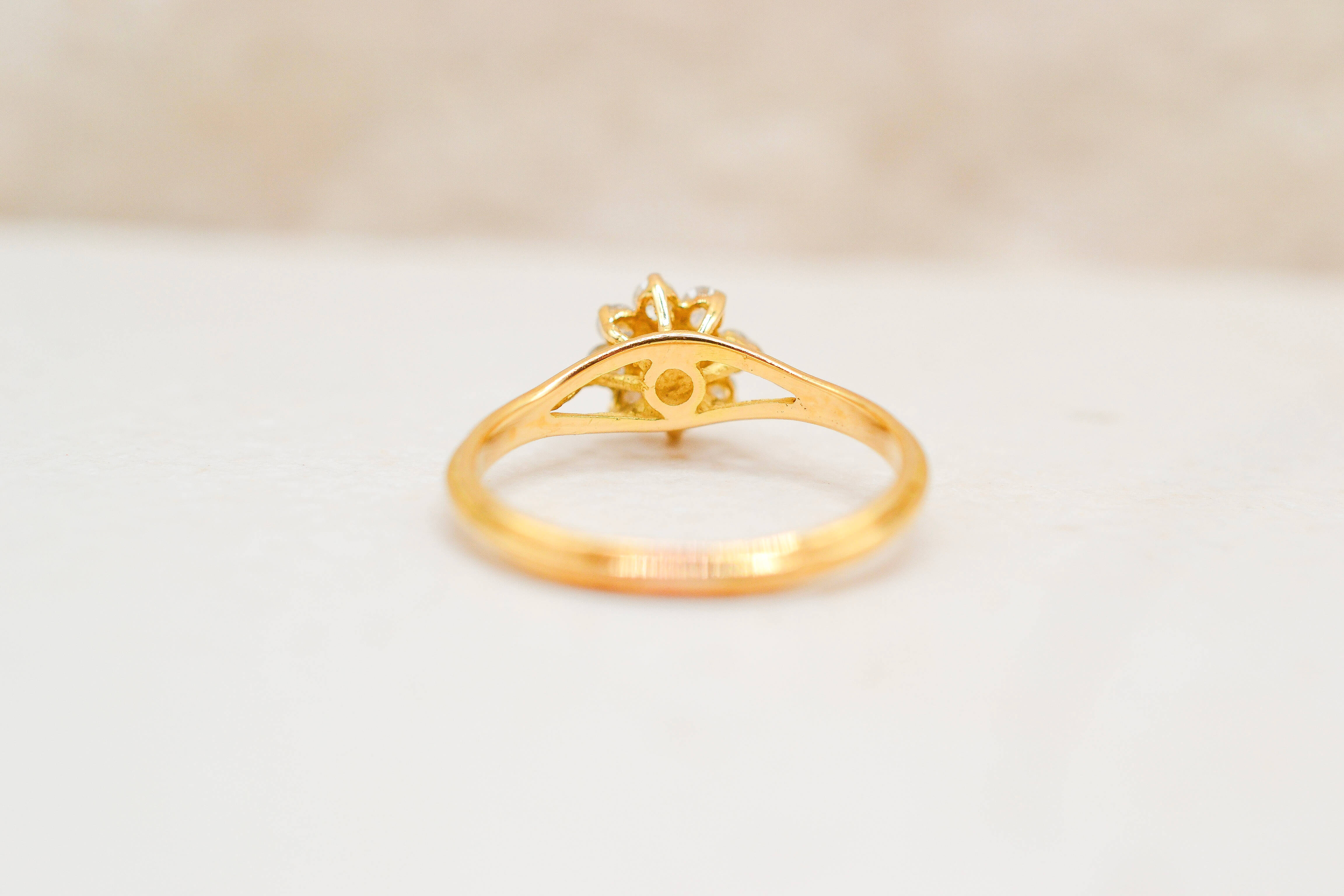 Bague Marguerite rubis