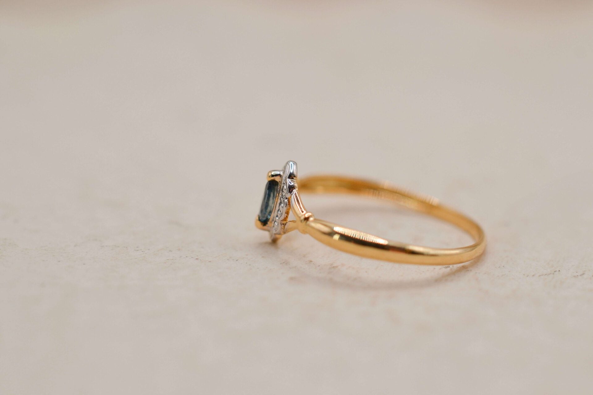 Bague 2 Ors Saphir