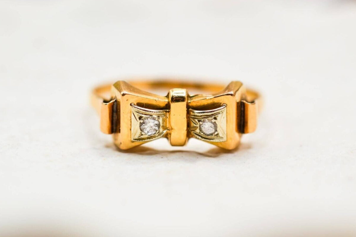 Bague nœud Oxyde Or jaune