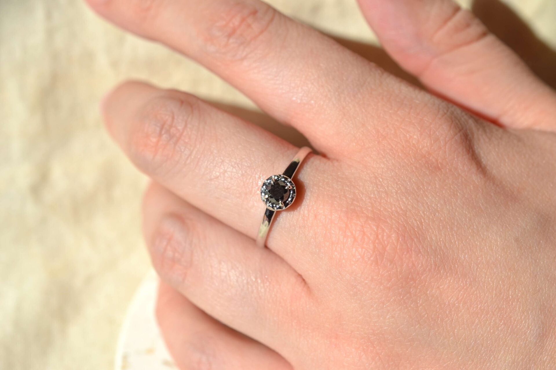 Bague Solitaire Moissanite