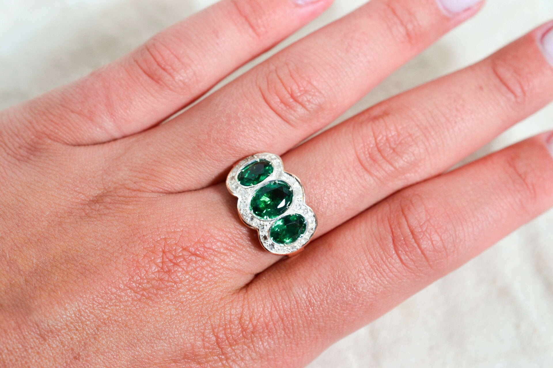 Bague trilogie Diamants