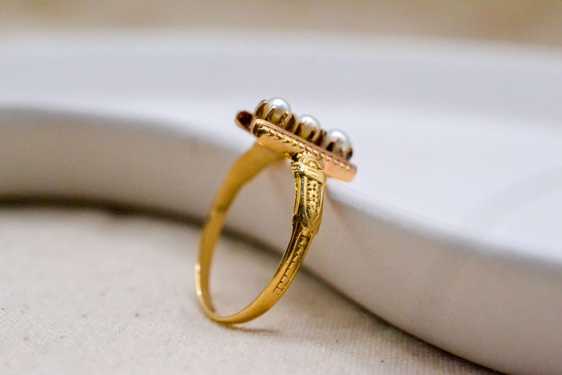 Bague Perles époque Victorienne