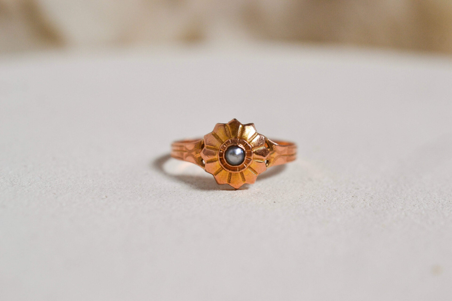 Bague ronde Perle