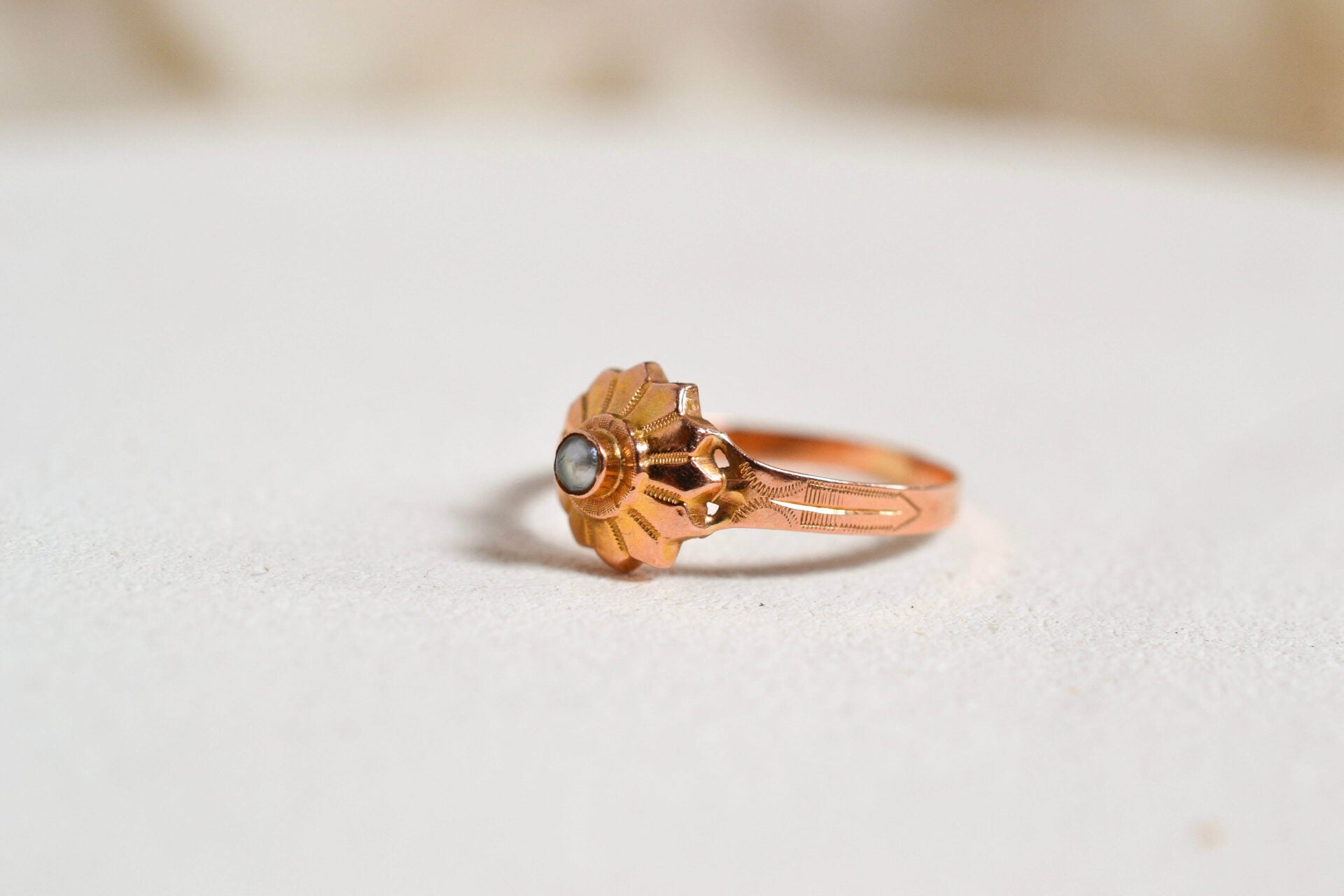Bague ronde Perle