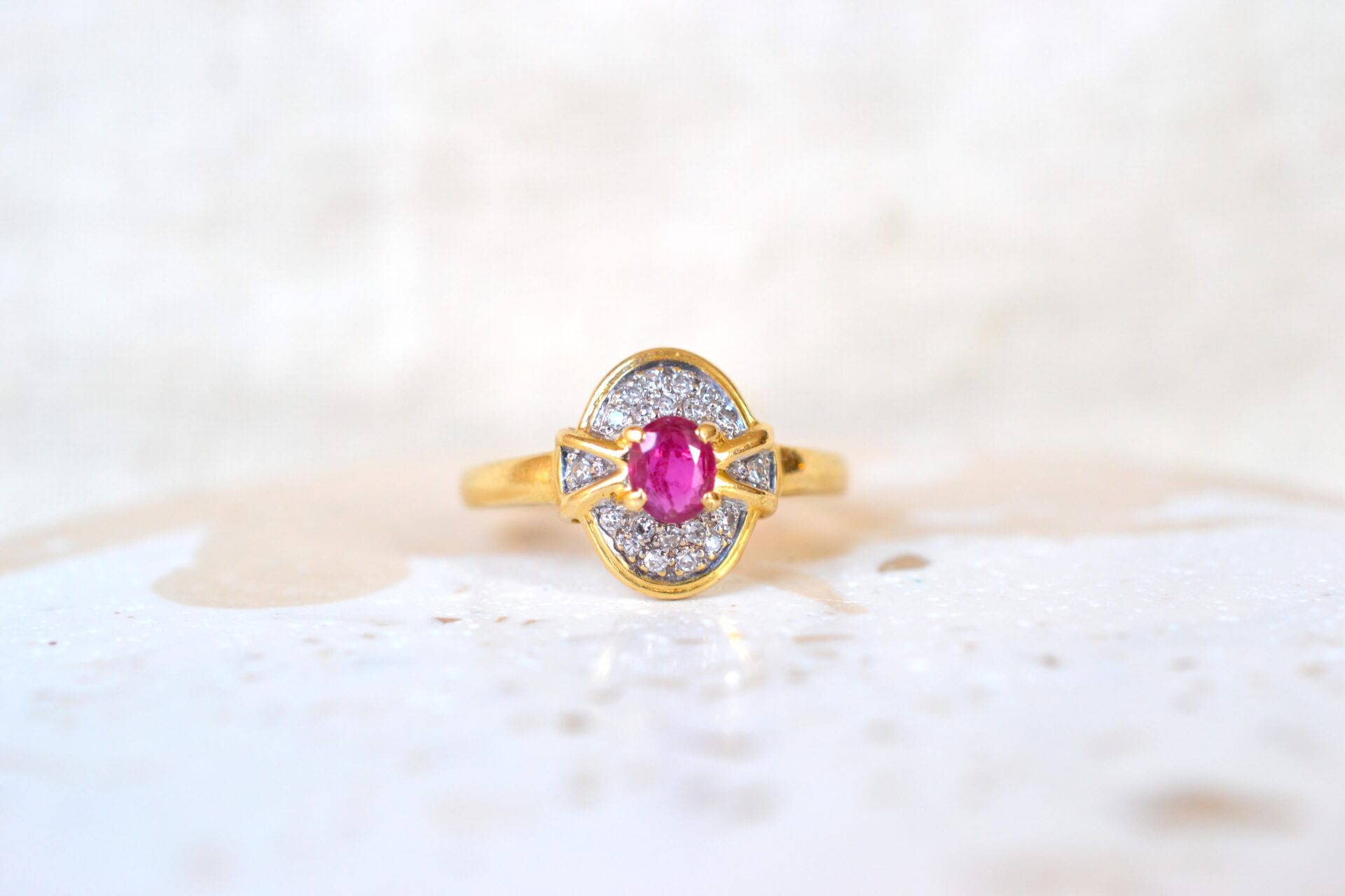 Bague Rubis et Diamants