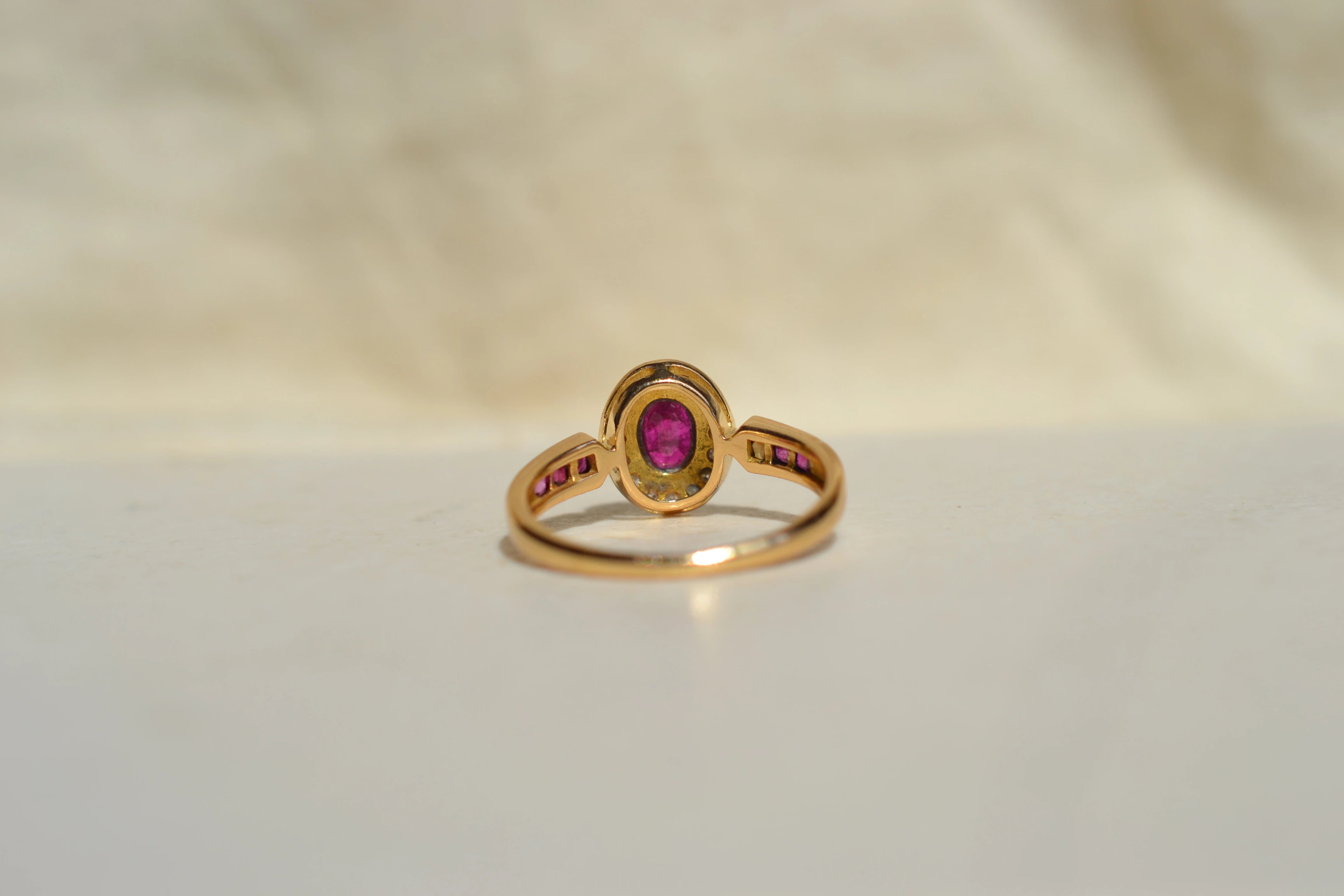 Bague Rubis, Diamants & Rubis Calibrés