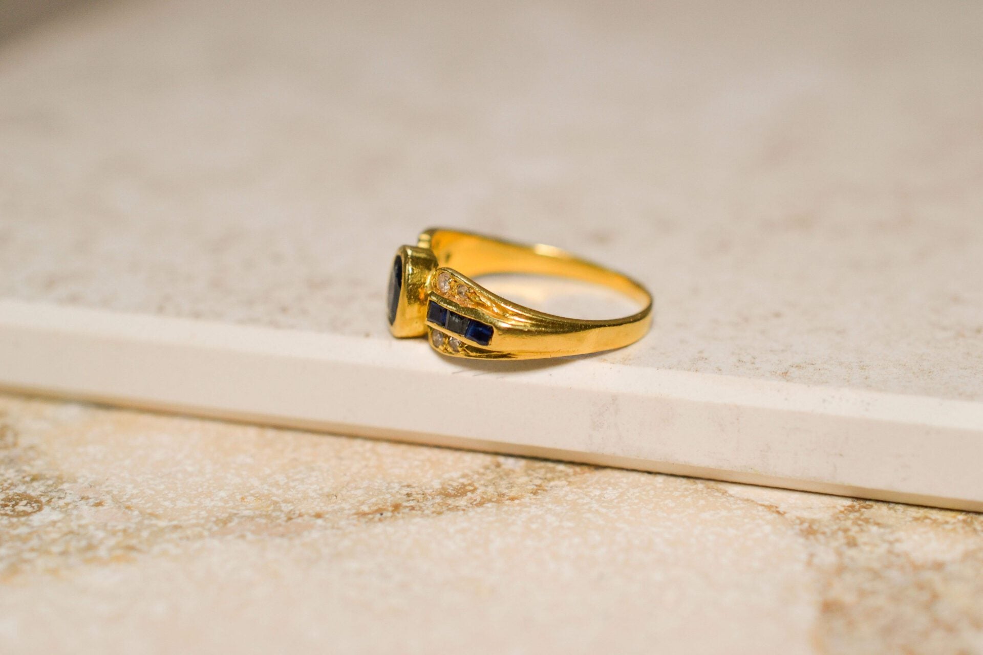 Bague Diadème Saphir et Diamant