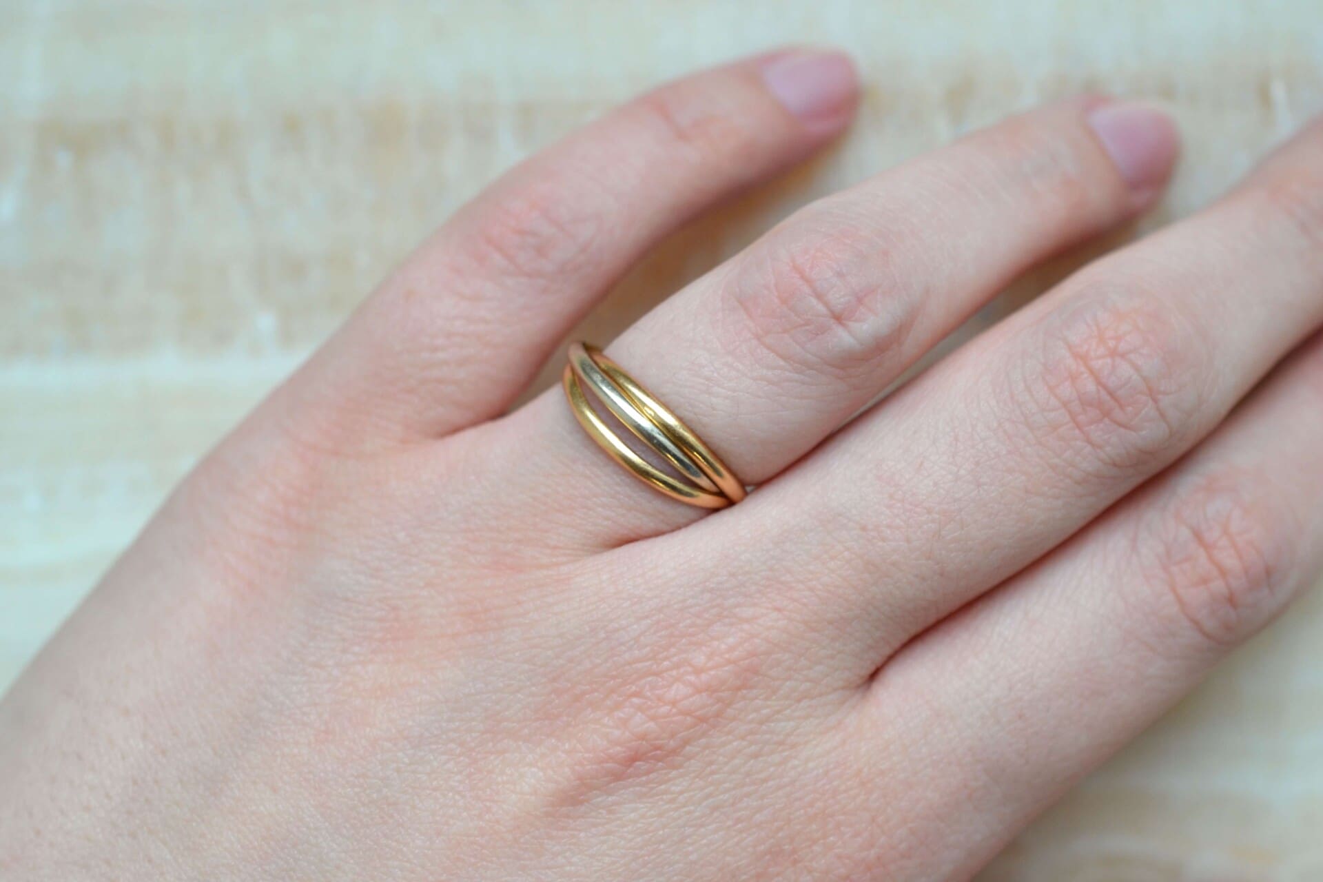 Bague style Trinity 3 Ors
