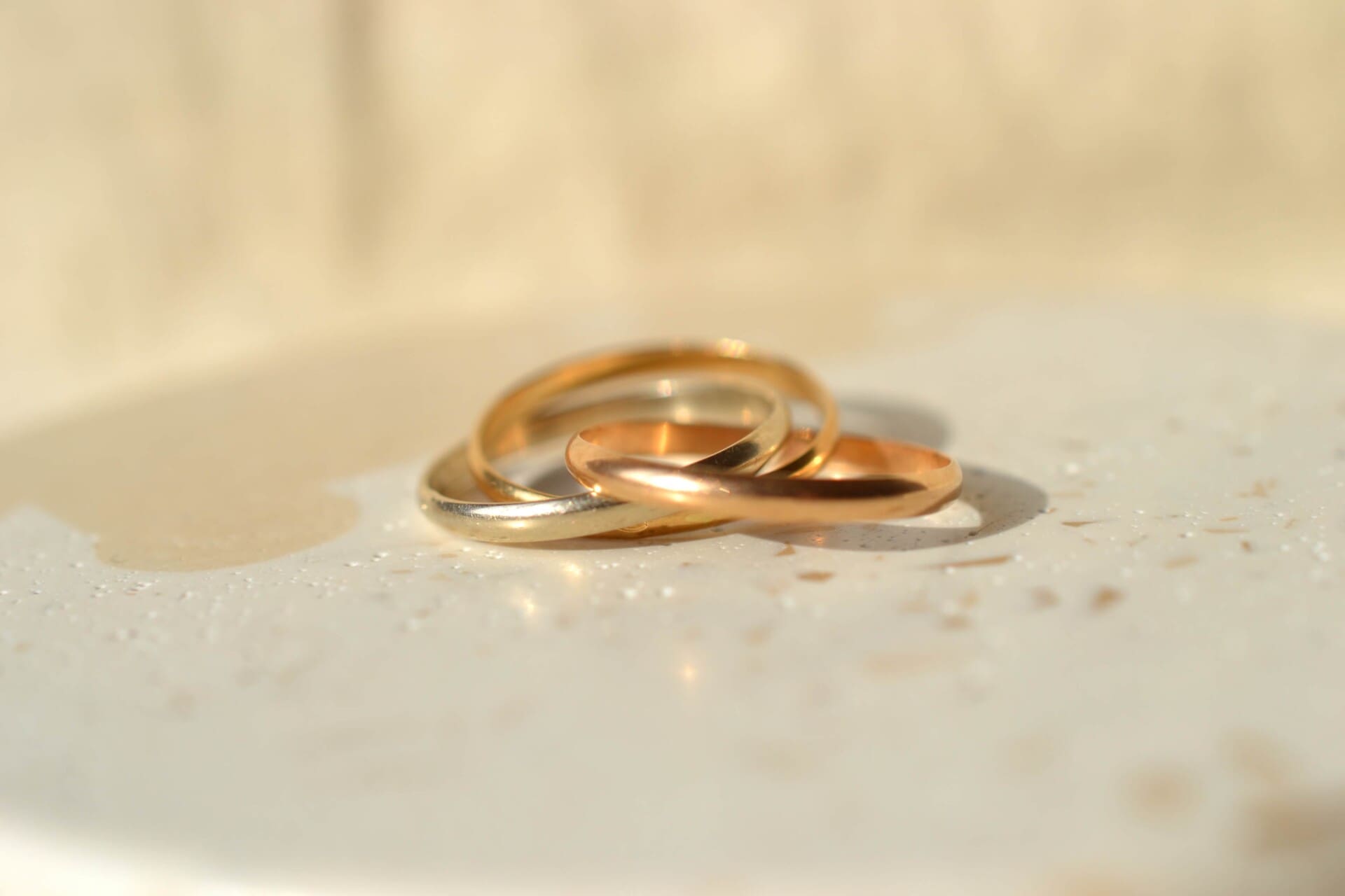 Bague trilogie 3 Ors style Trinity