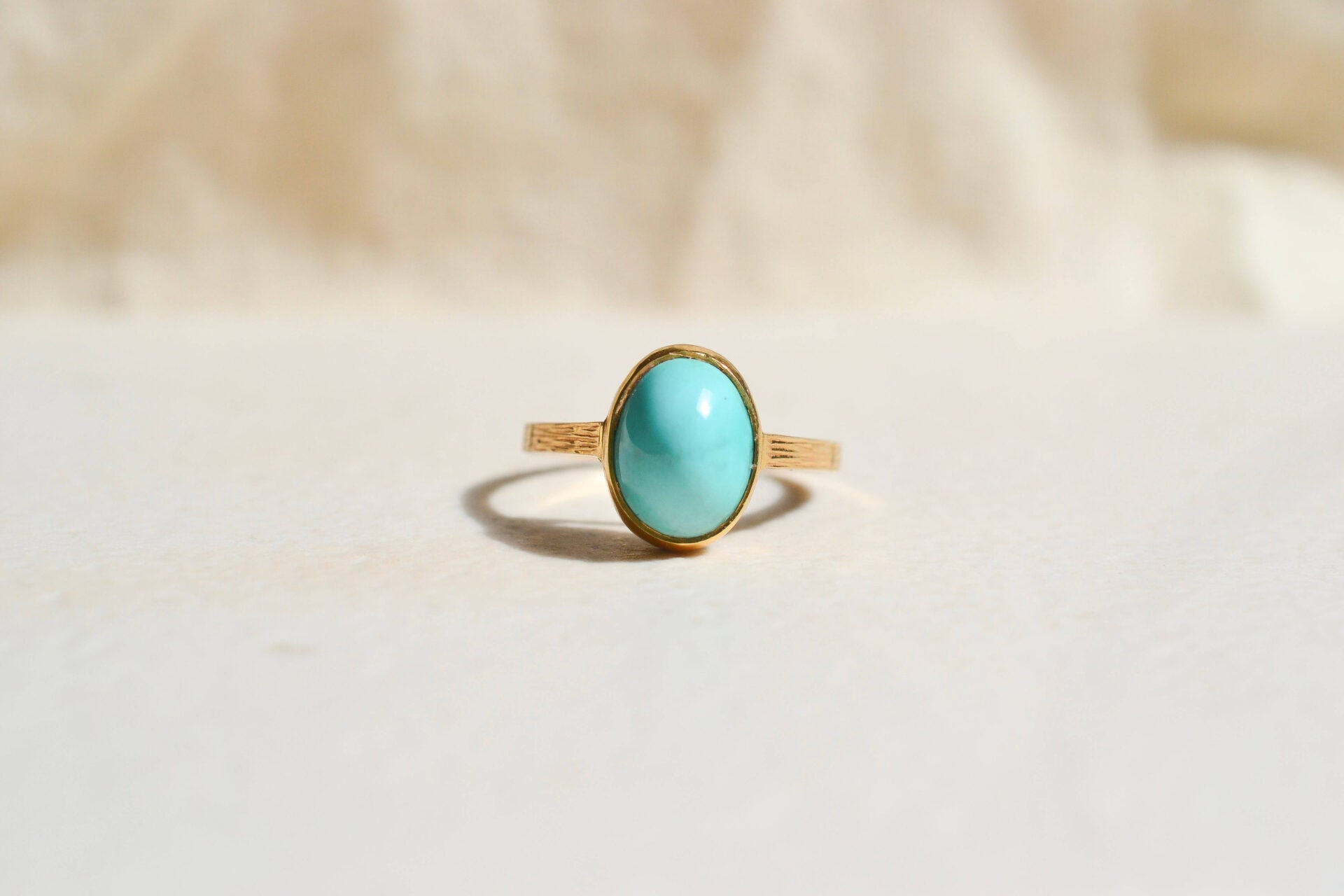 Bague cabochon Turquoise