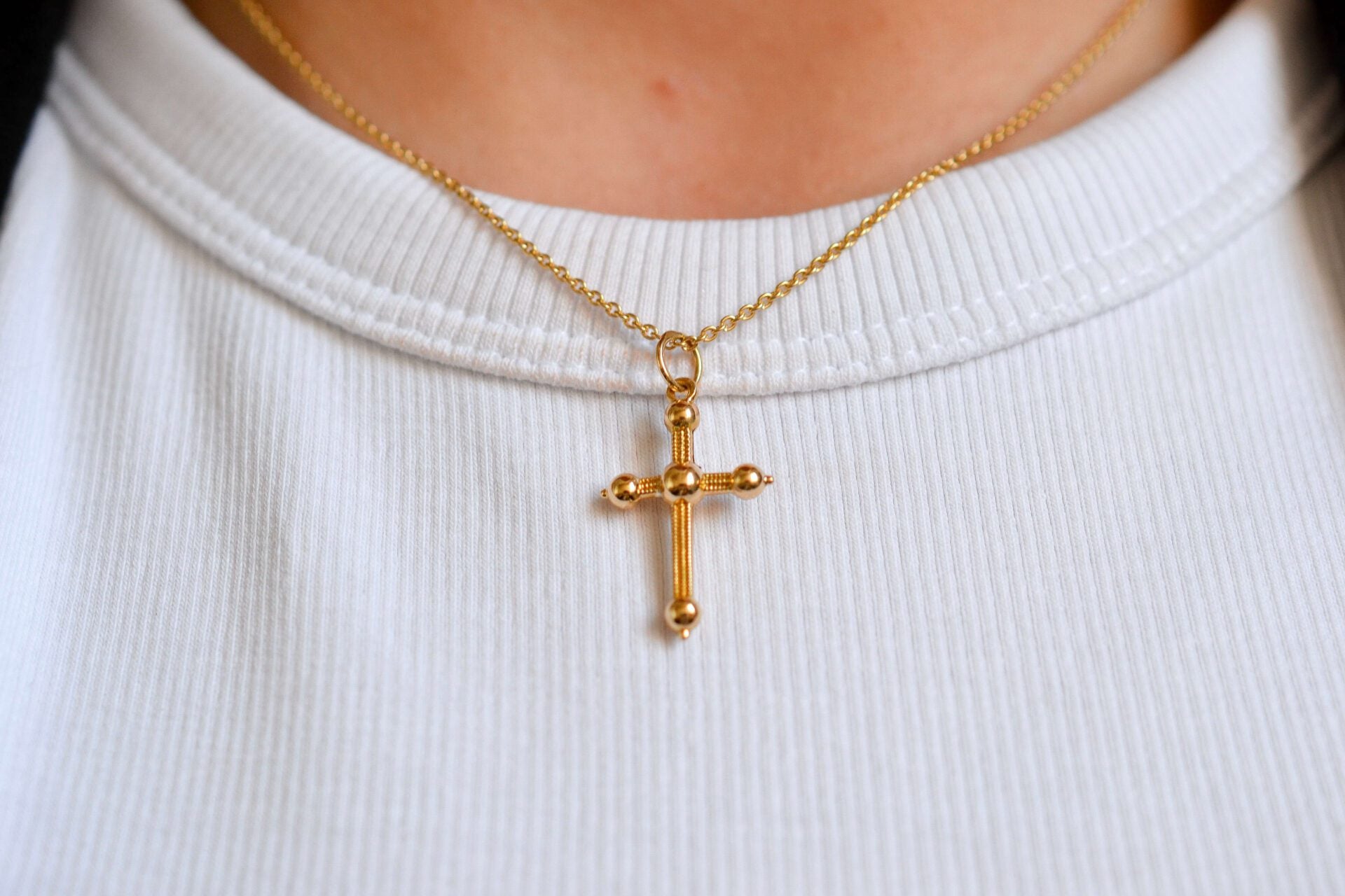Pendentif Croix Or jaune