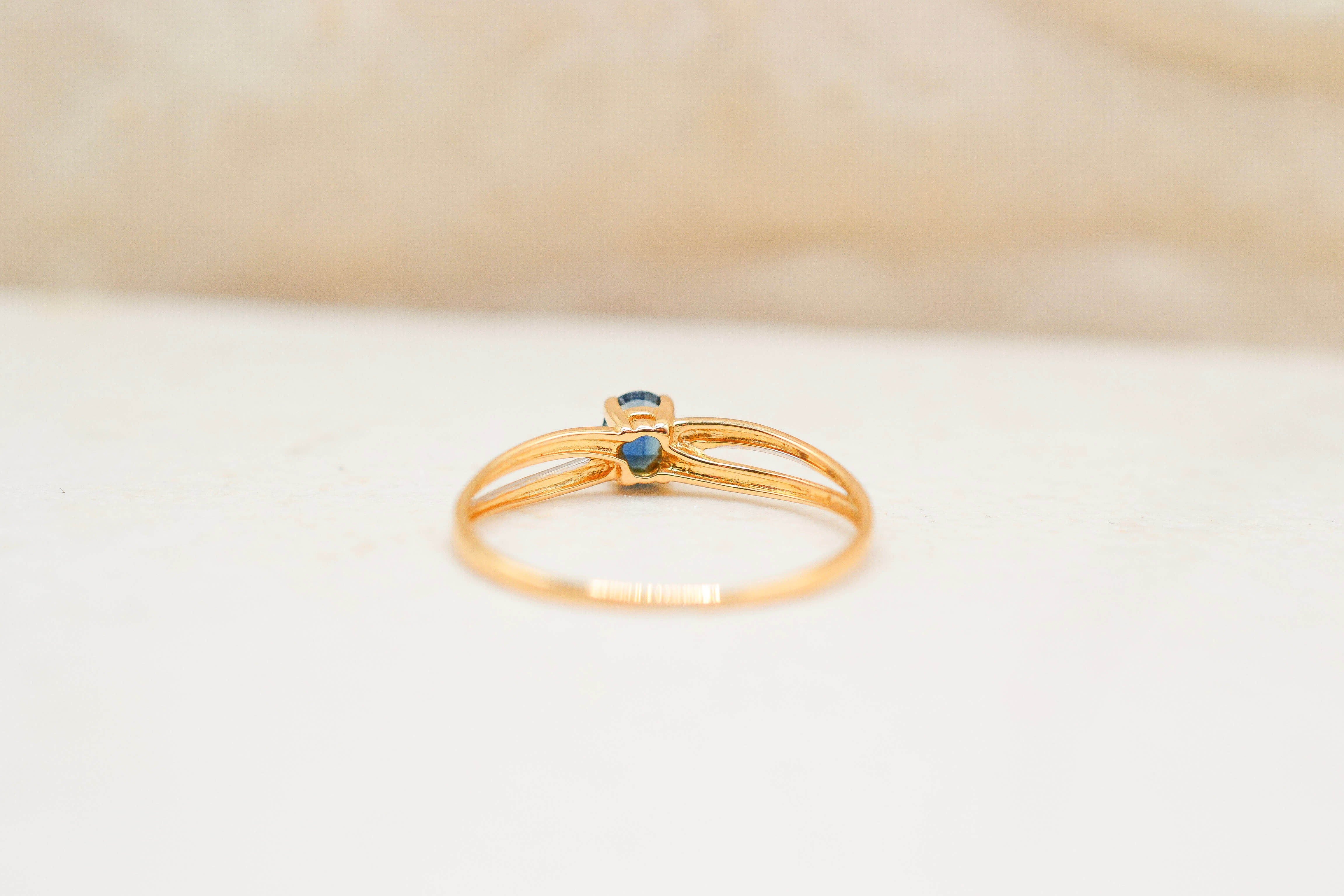 Bague solitaire Saphir
