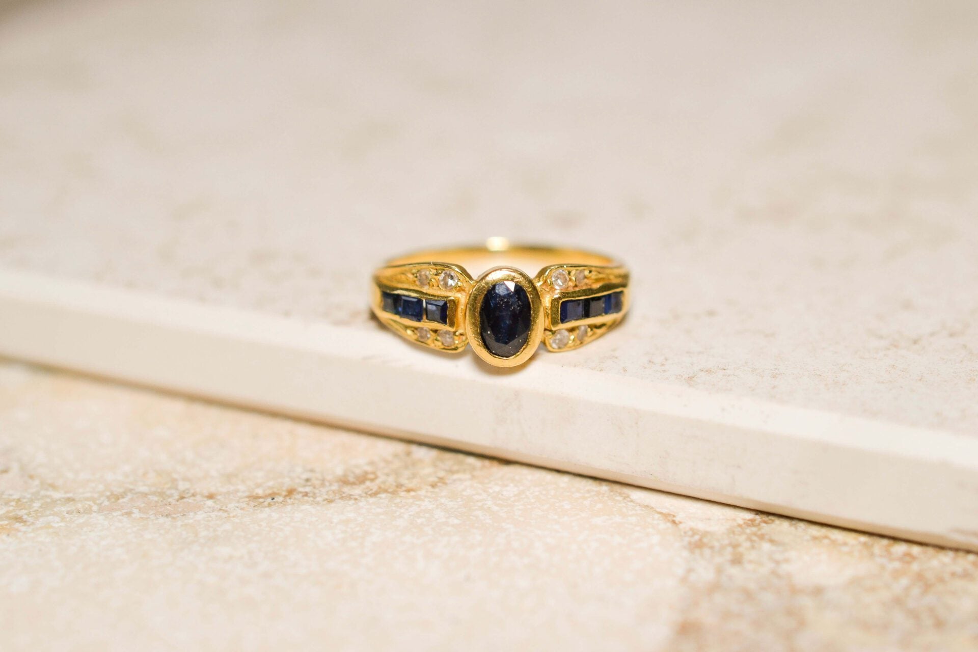 Bague Diadème Saphir et Diamant