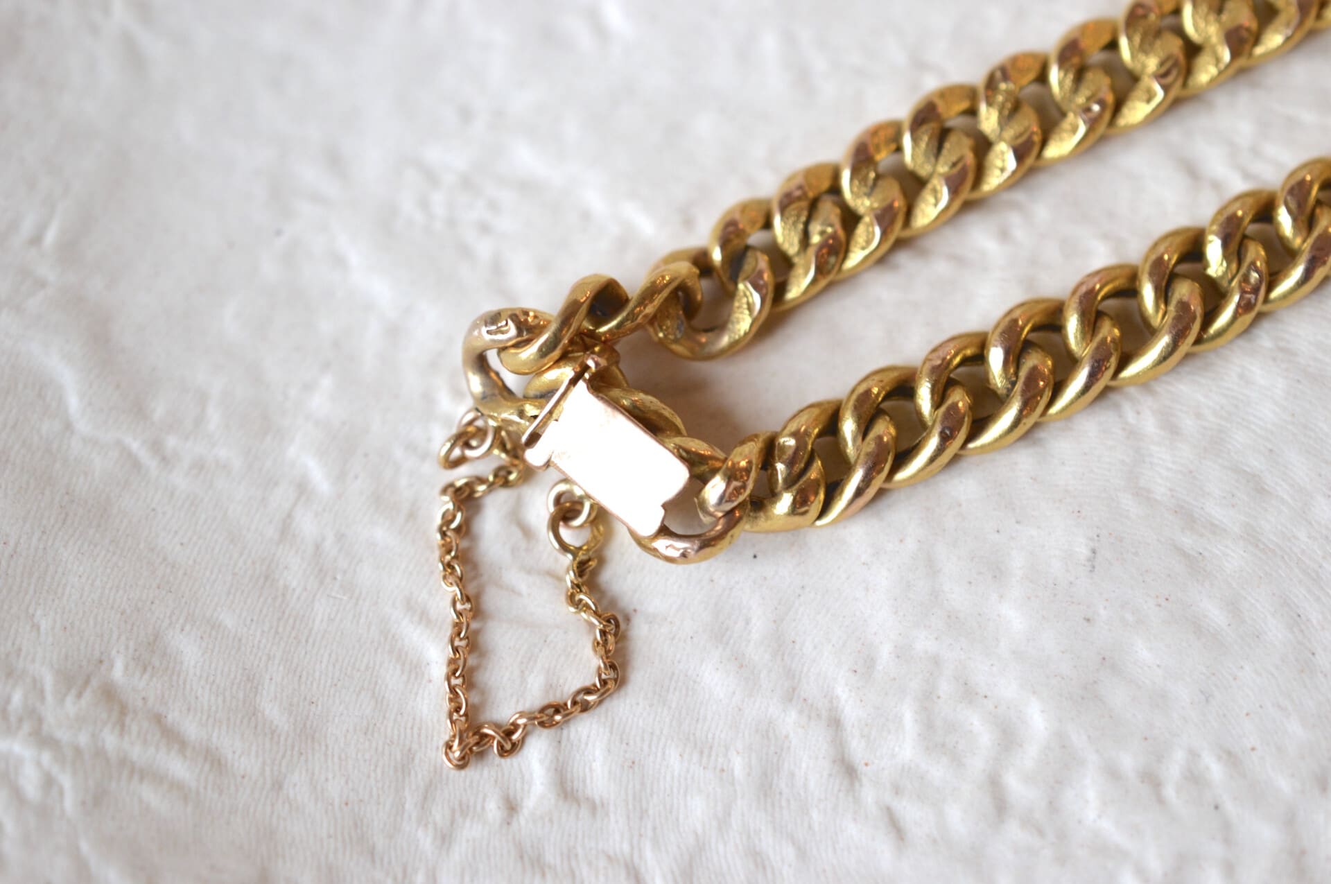 Bracelet maille gourmette creuse