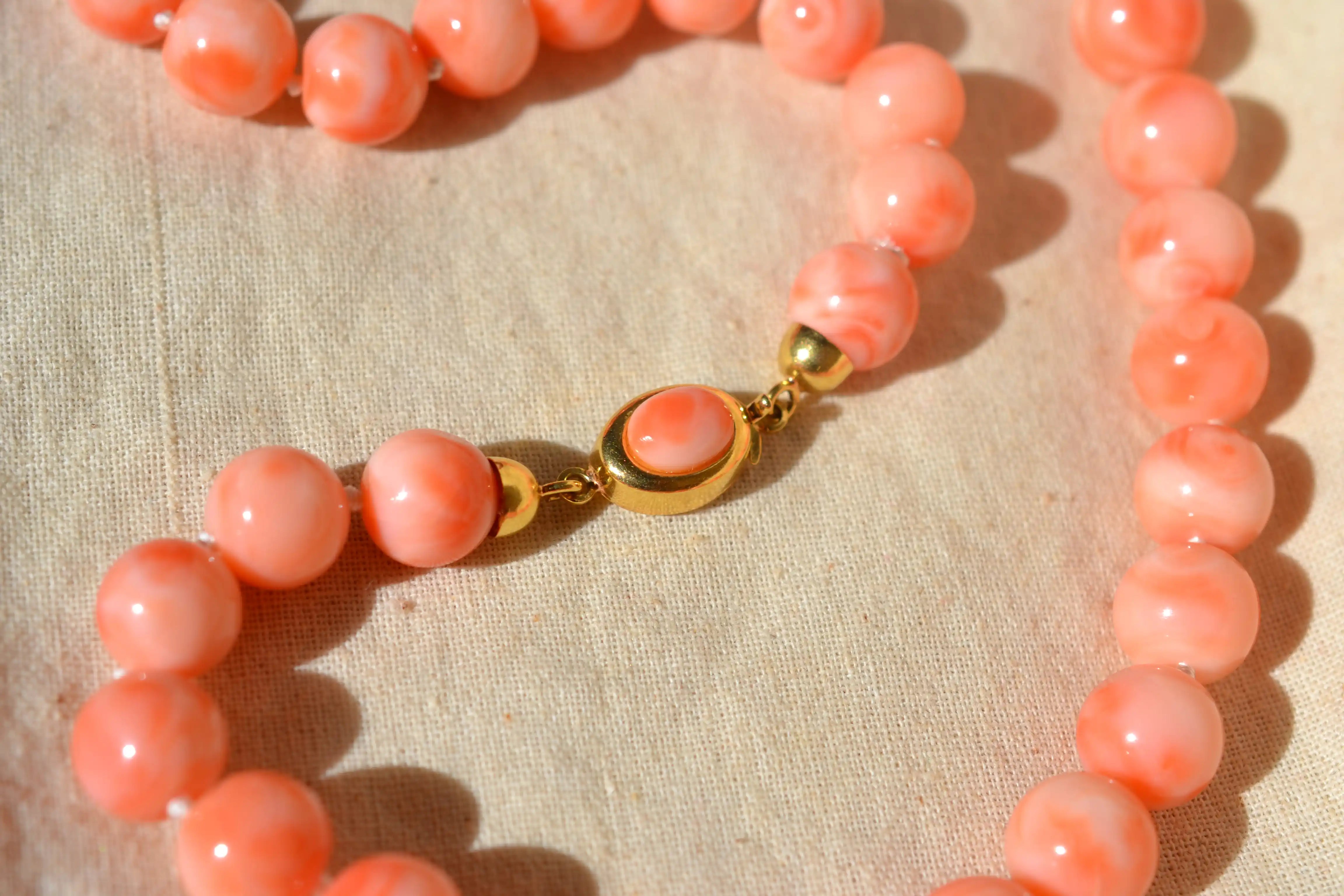 Collier de perles style Corail