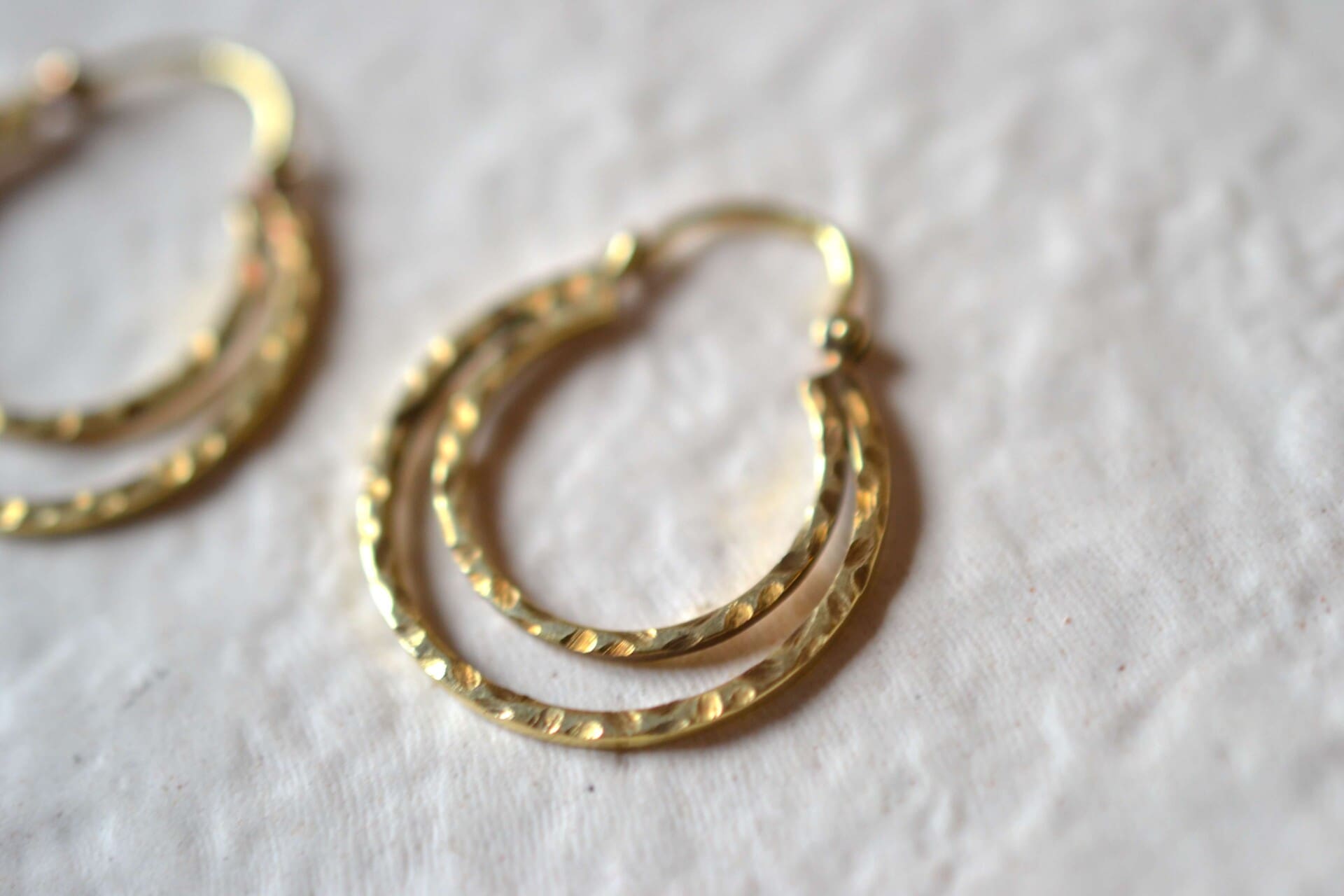 Créoles à deux rangs martelées