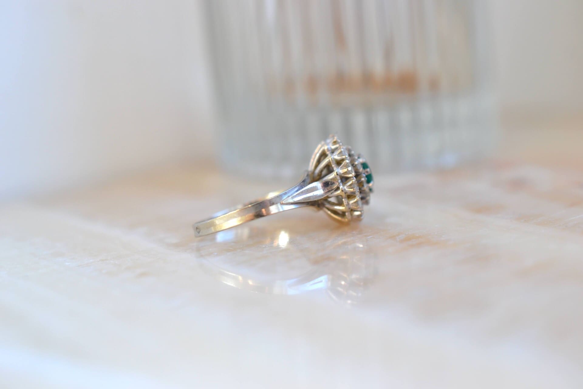 Bague Marguerite Émeraude