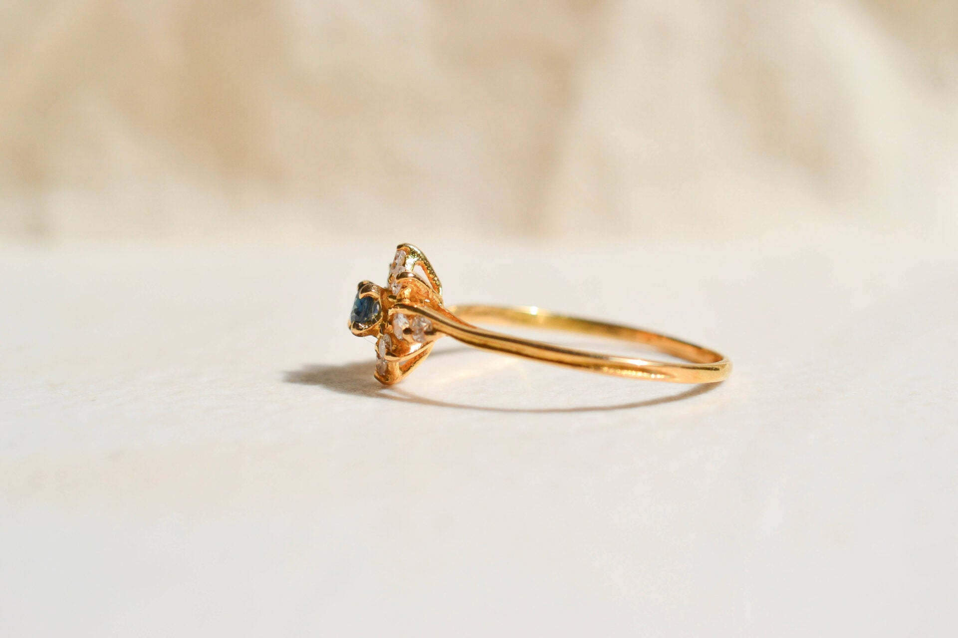 Marguerite Vintage Saphir Diamants