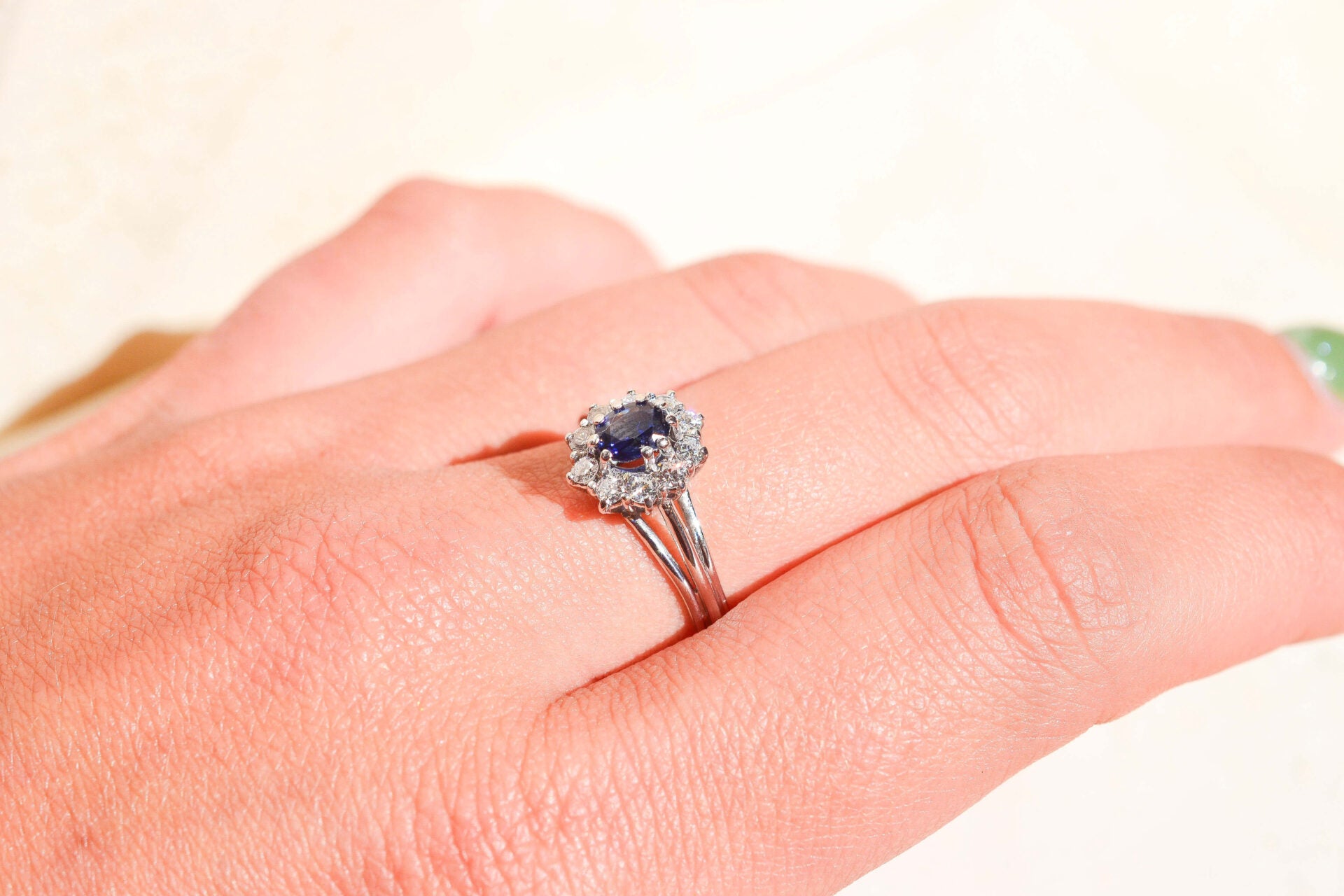 Marguerite Saphir Diamants & Or blanc