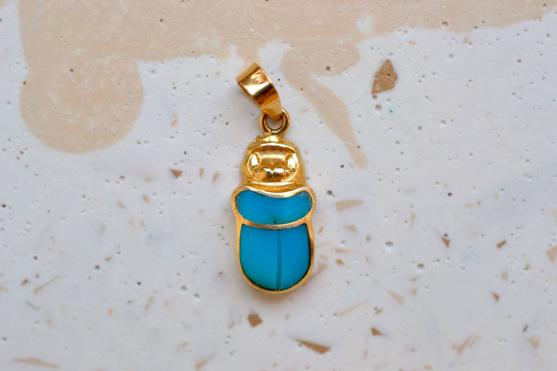 Pendentif scarabée Turquoise
