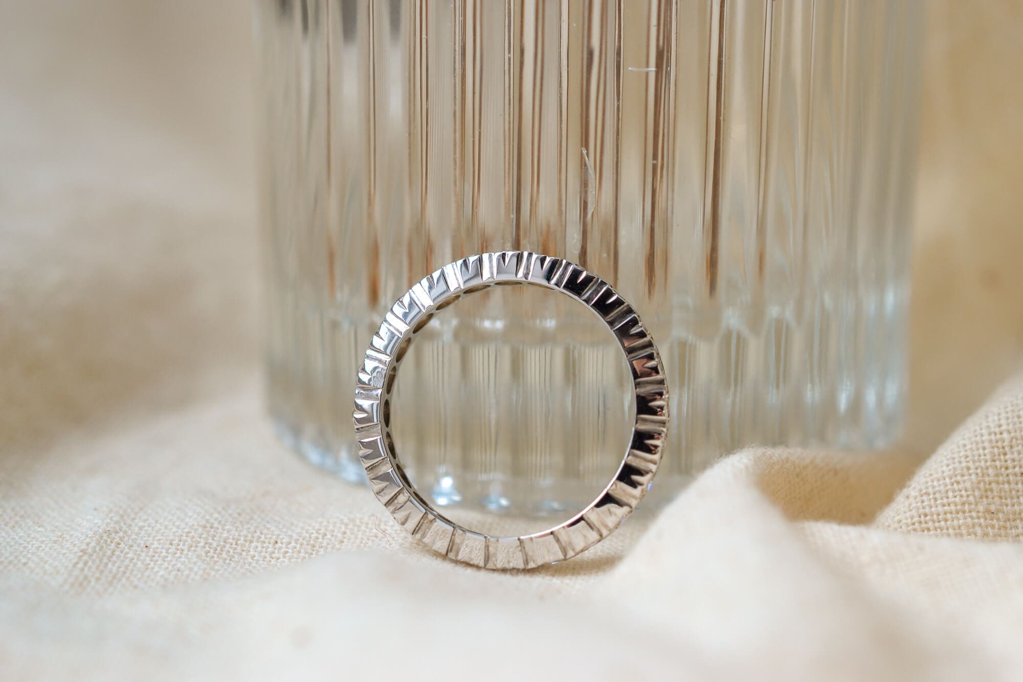 Alliance américaine Or blanc Diamants