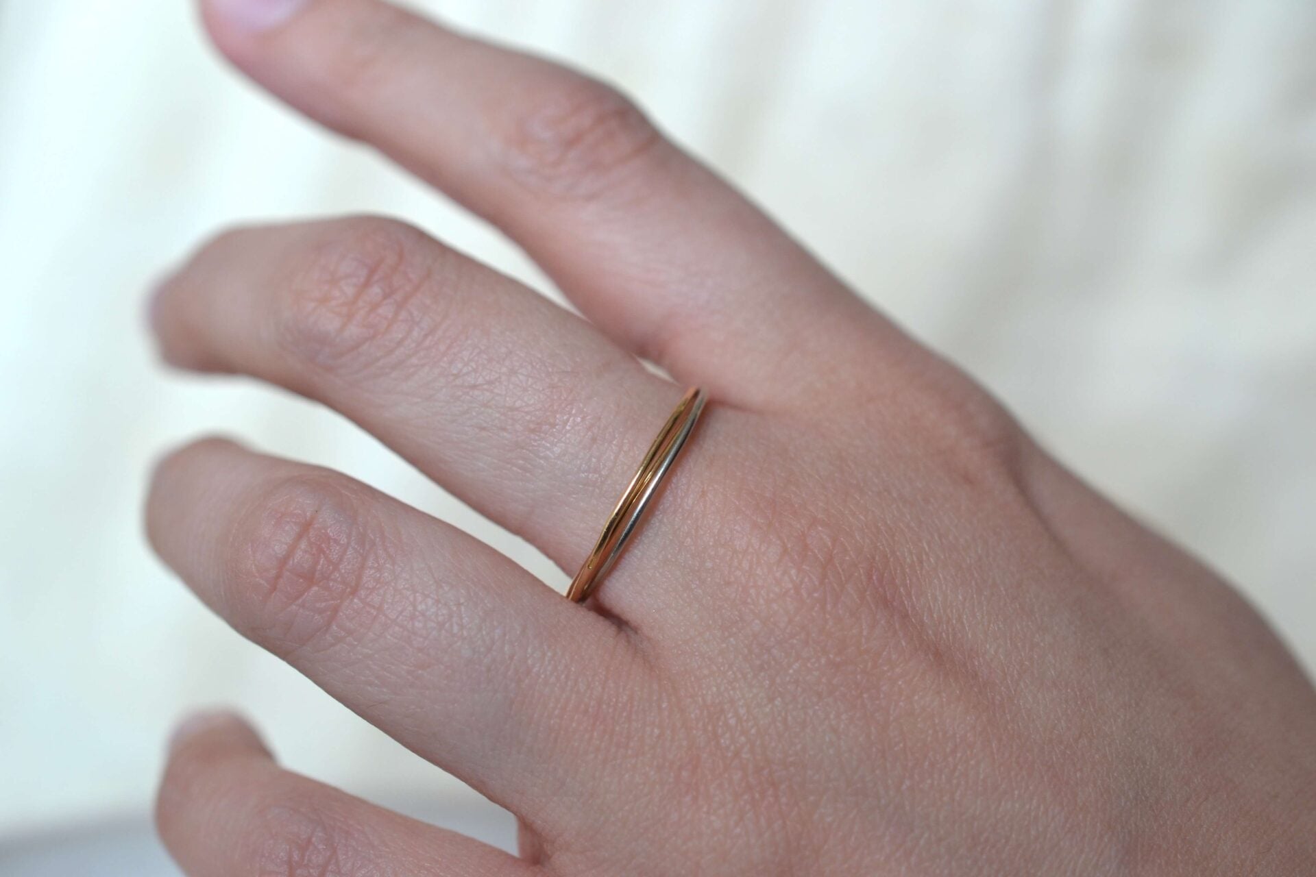 Bague fine 3 anneaux