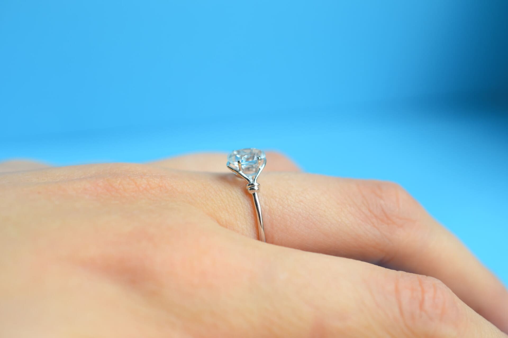 Bague Aigue-Marine ovale