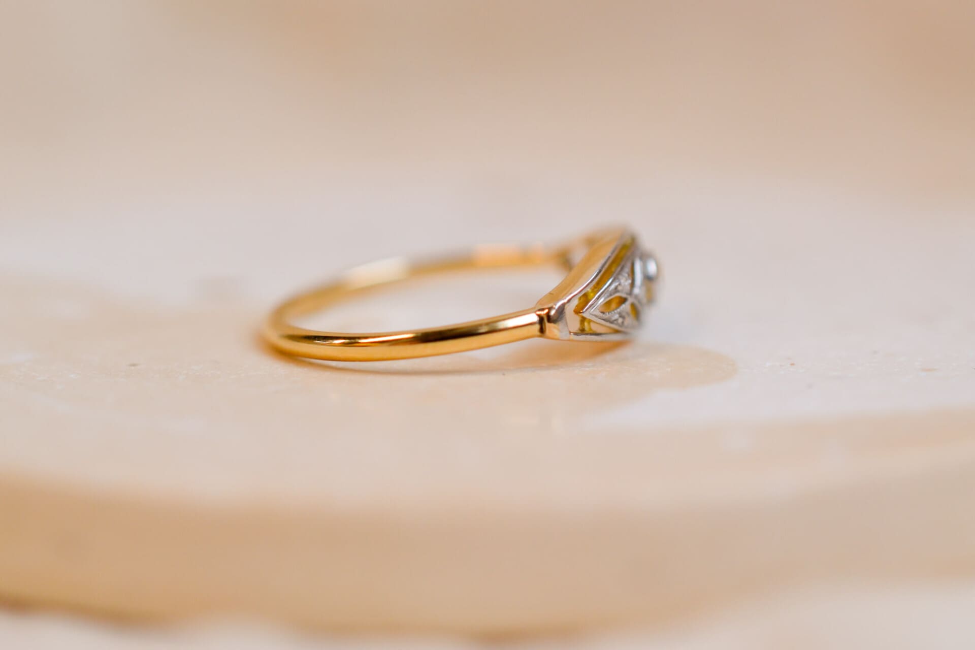 Bague Diamant Art déco ajourée