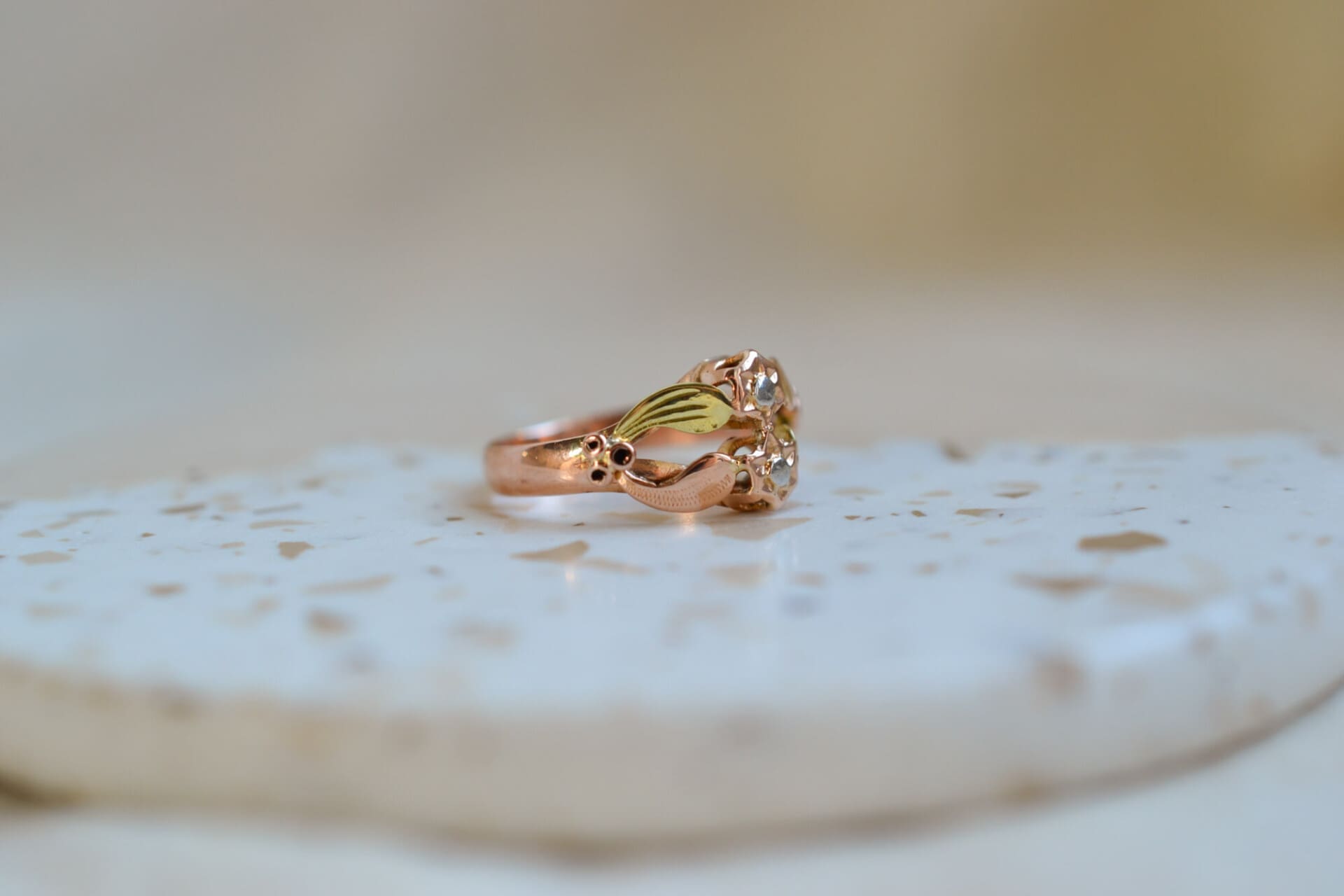 Bague Art Nouveau 2 Ors