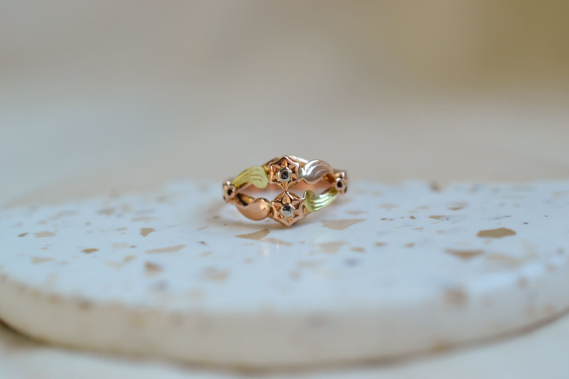 Bague Art Nouveau 2 Ors