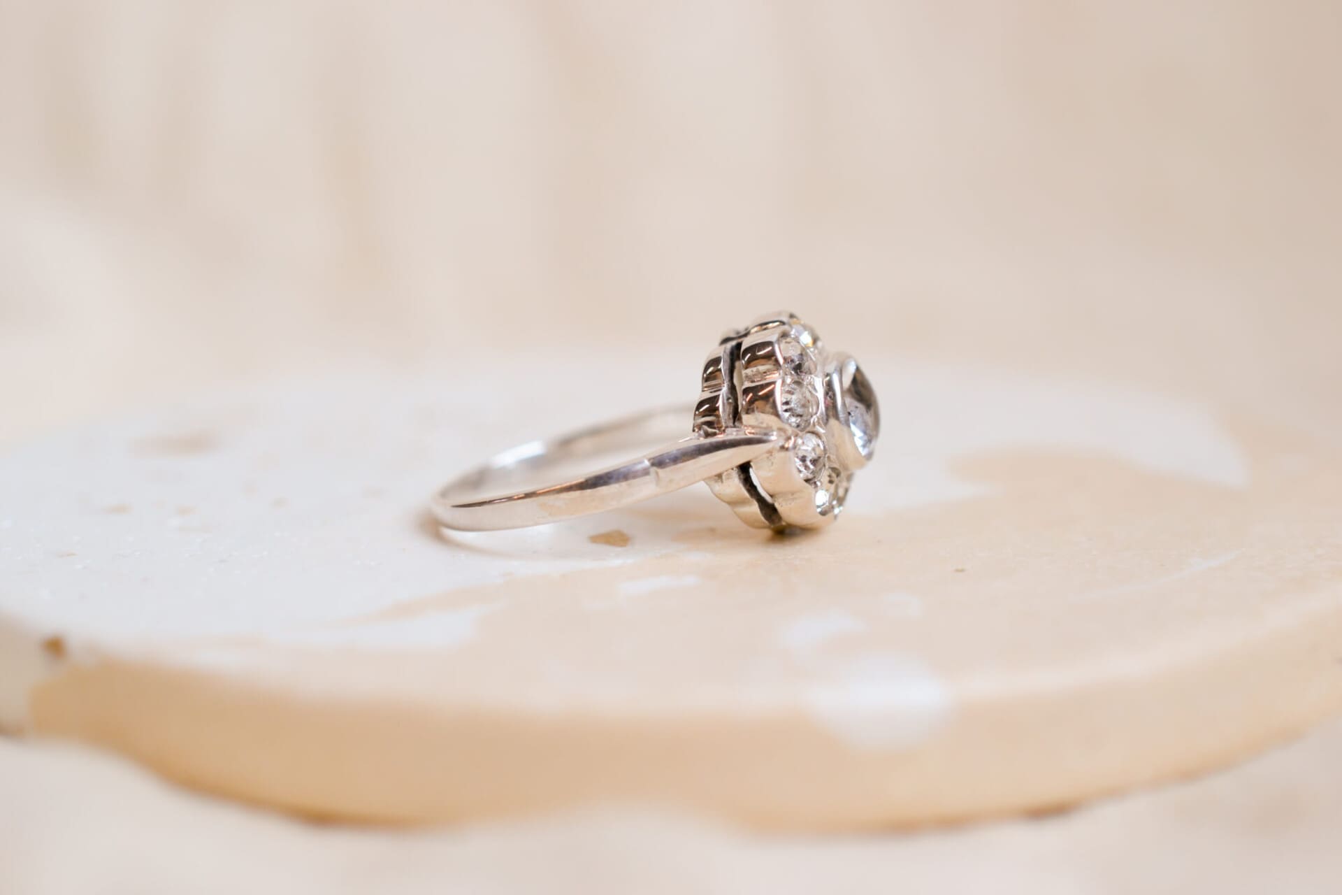 Bague Marguerite Argent Oxydes