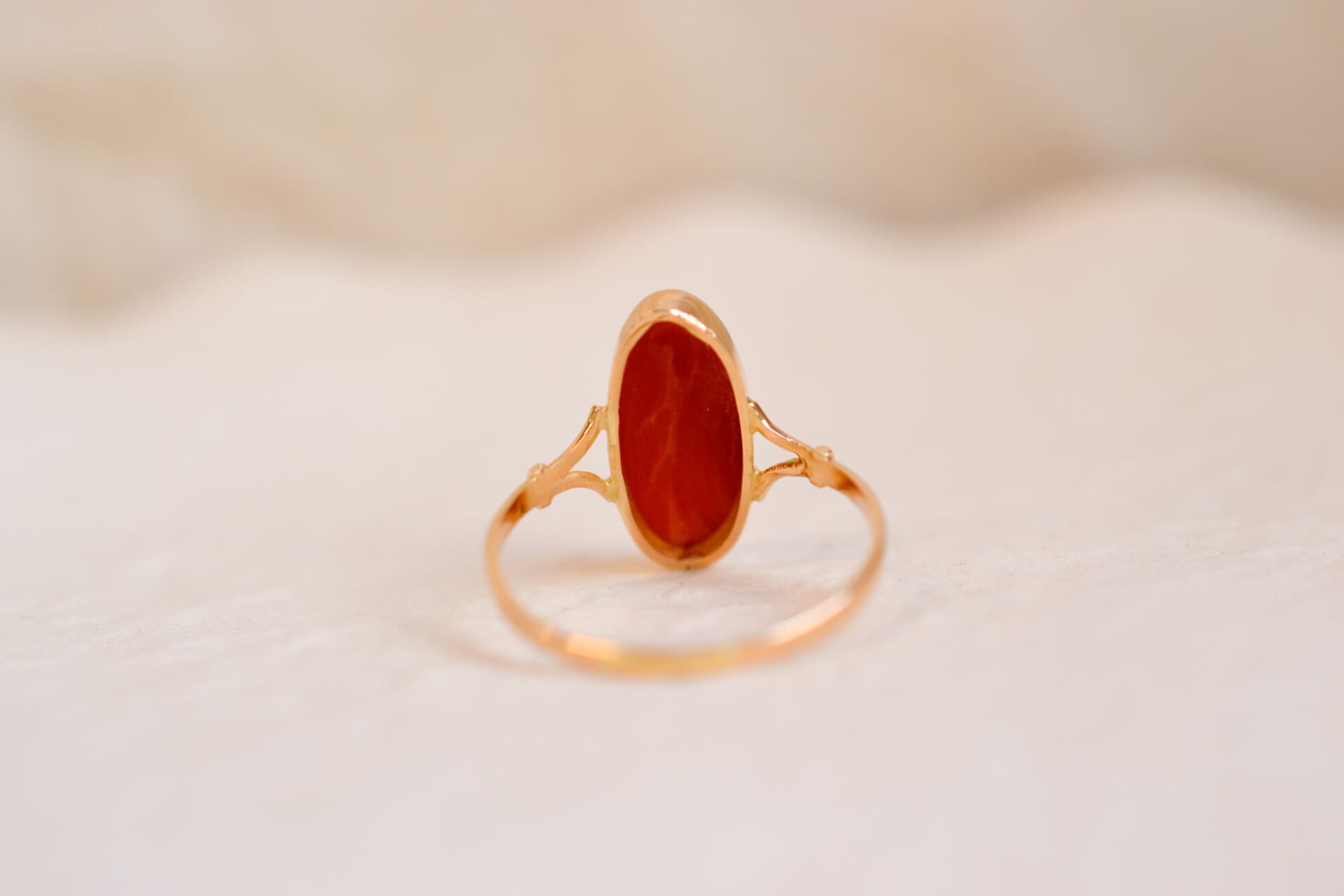 Bague Marquise Corail