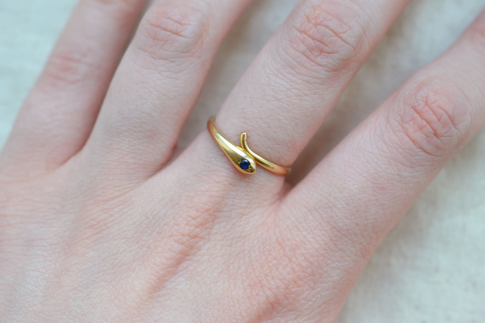 Bague Serpent Saphir