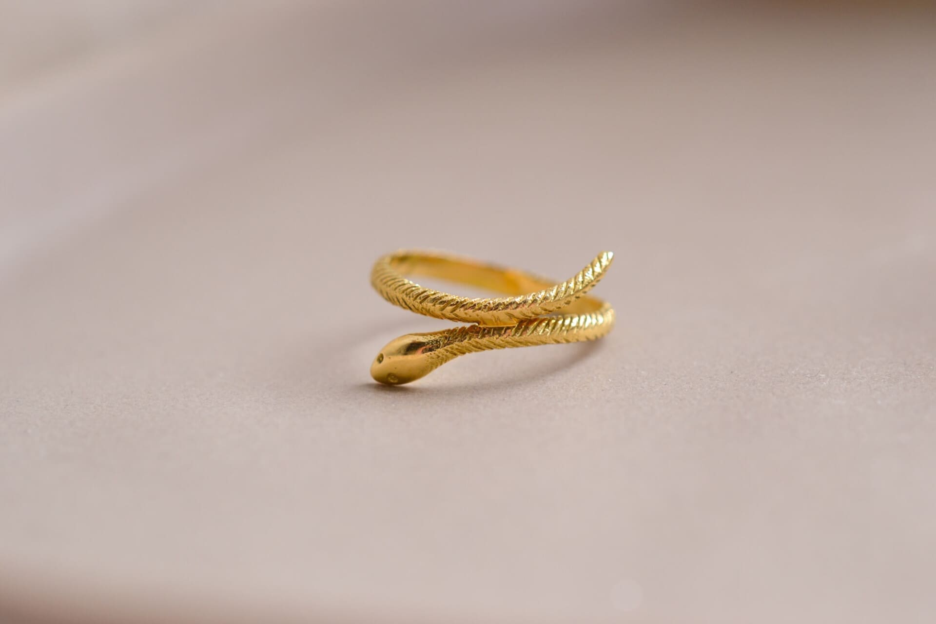 Bague Serpent ciselée