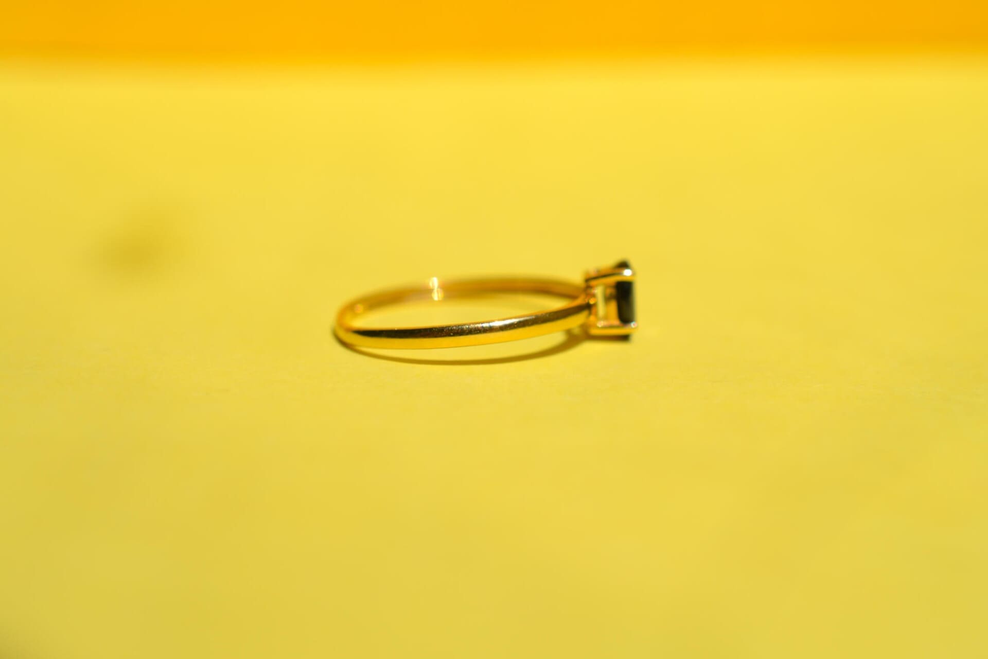 Bague Solitaire pierre bleue