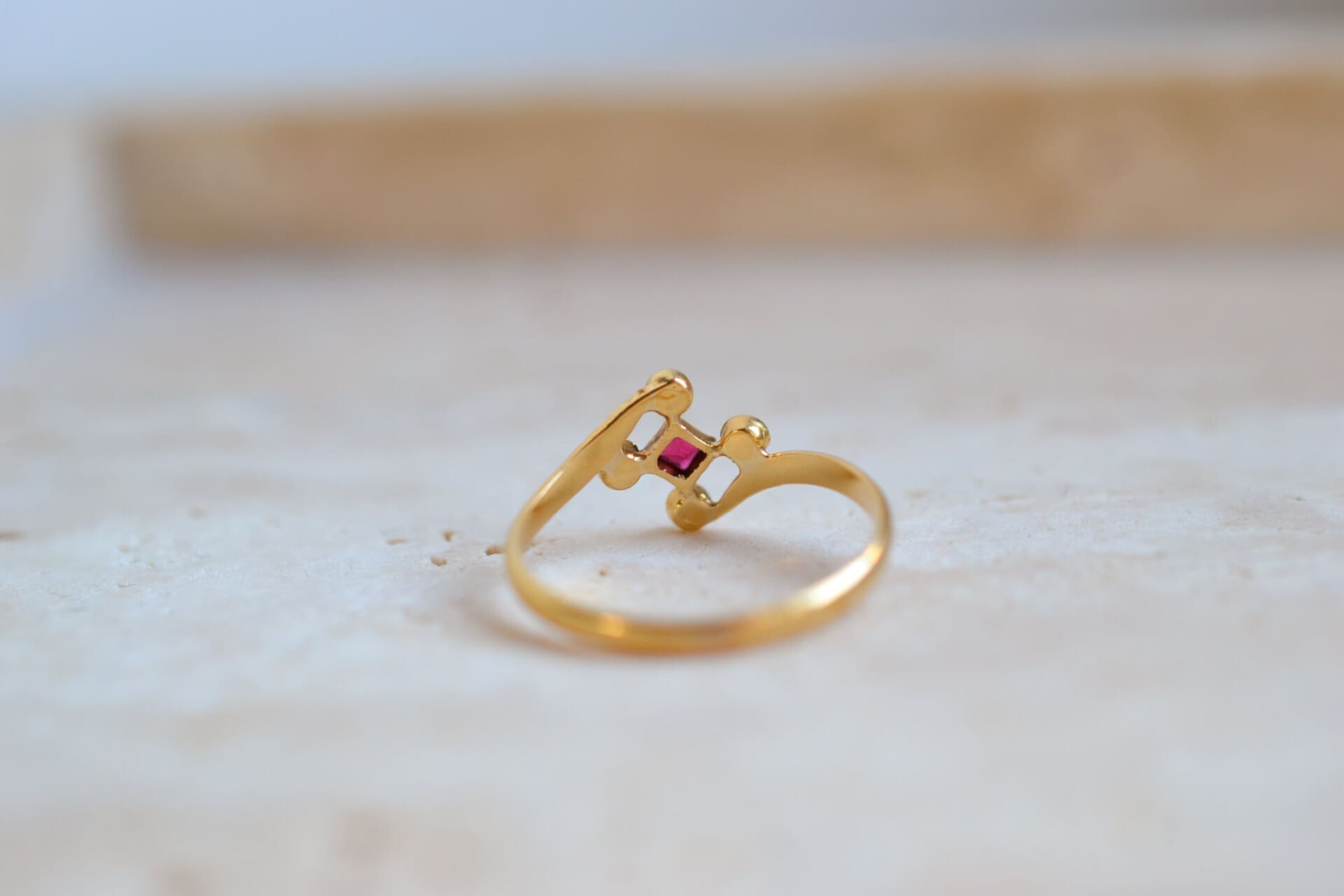 Bague Tourmaline et Perles