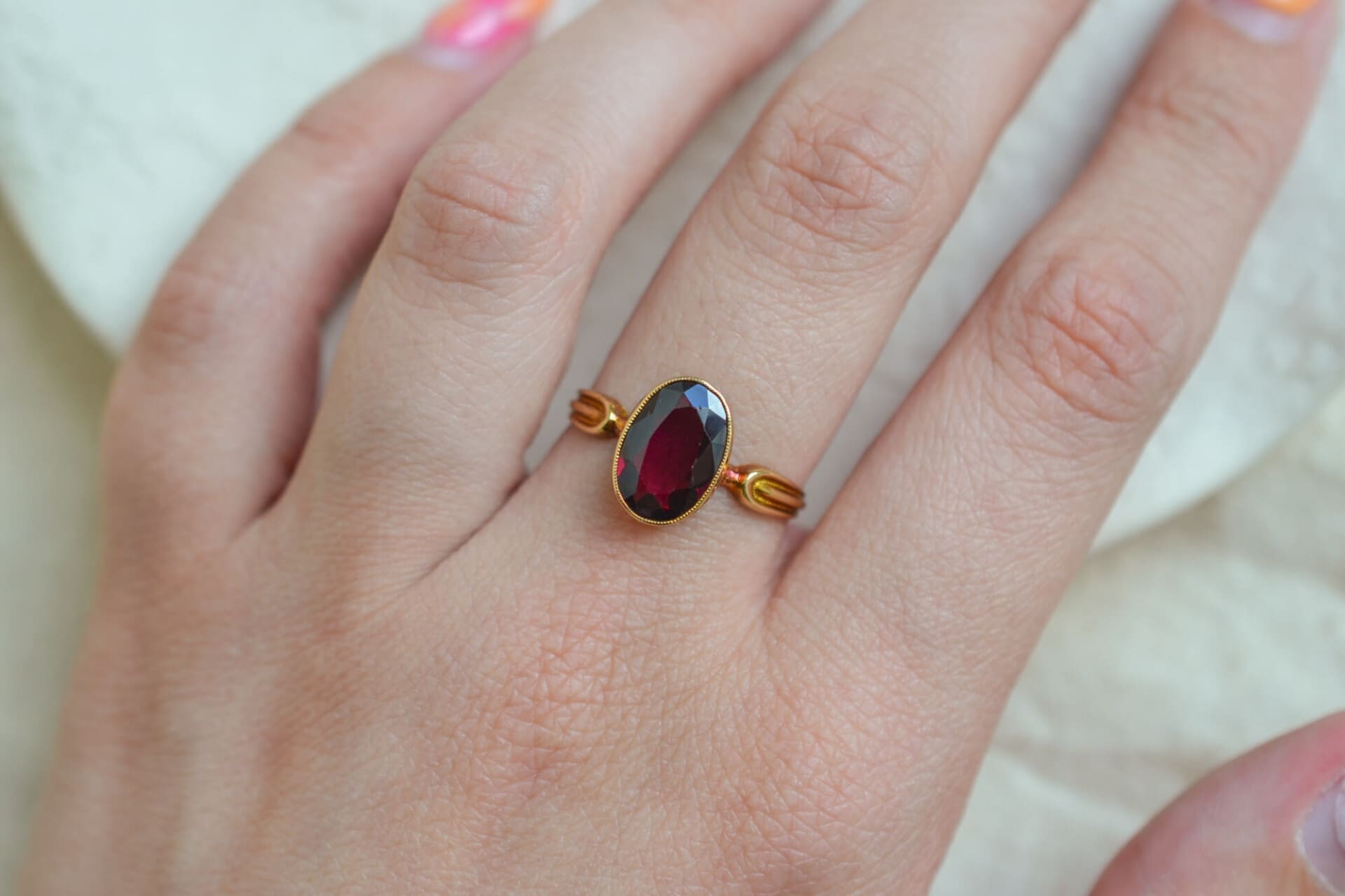 Bague Tourmaline ovale