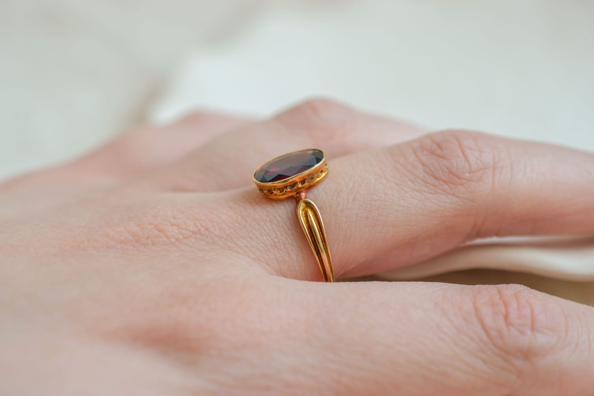 Bague Tourmaline ovale