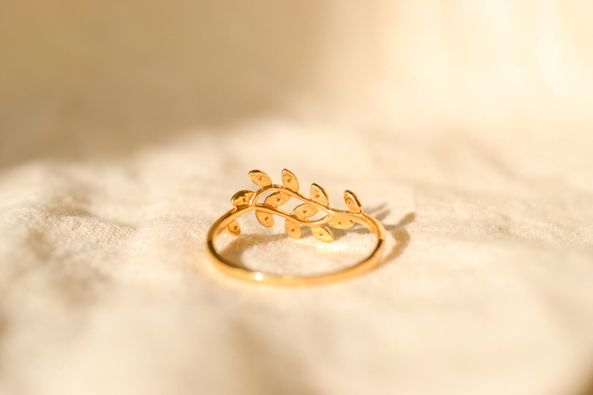 Bague feuilles Diamants