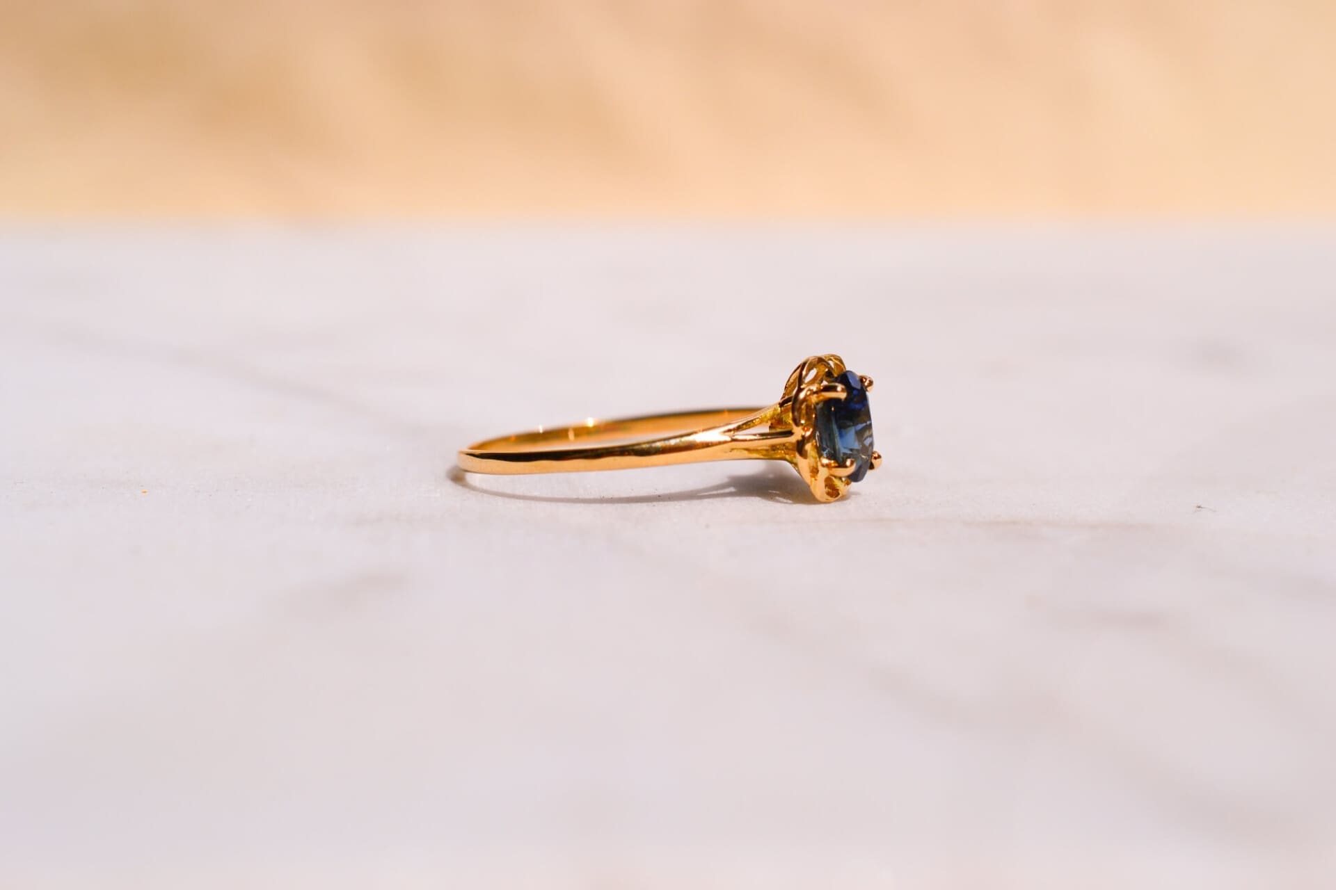 Bague Saphir entrelac ajouré