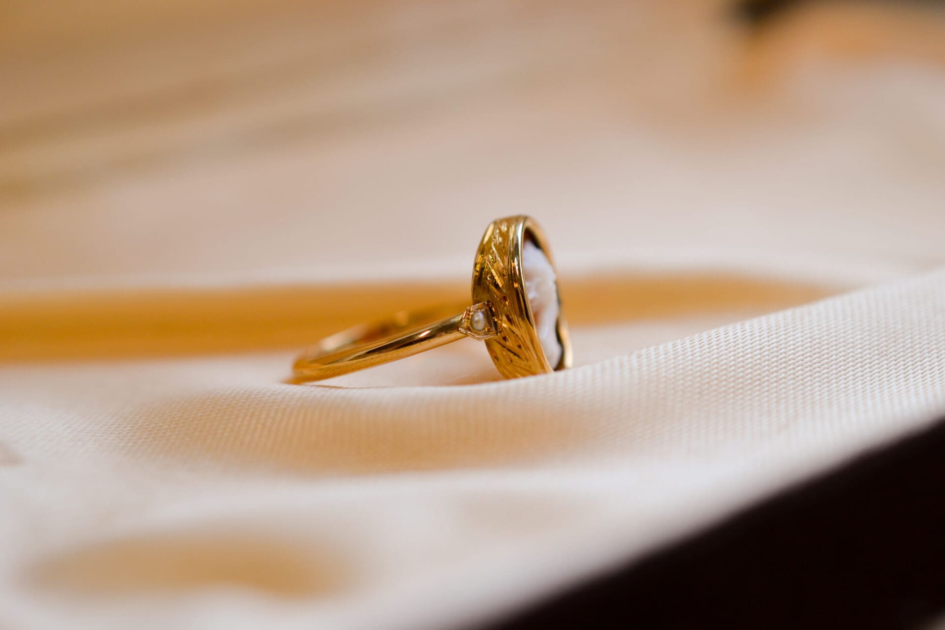 Bague Camée Perles