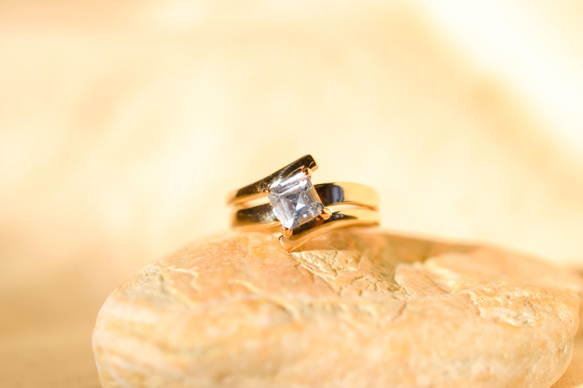 Bague Aigue-Marine losange