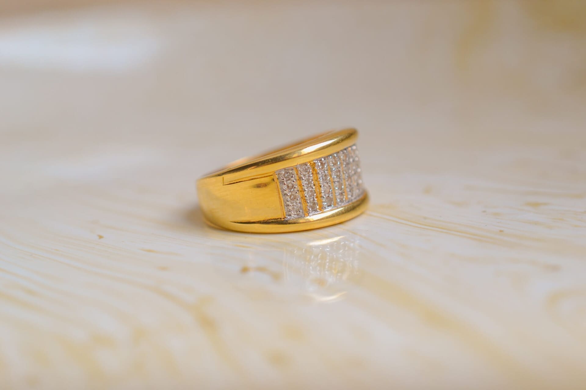 Bague bandeau Diamants